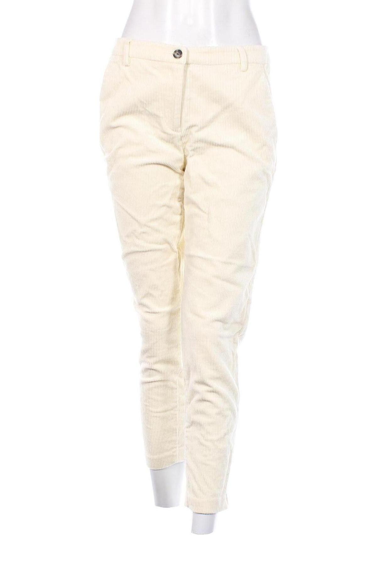 Pantaloni de femei United Colors Of Benetton, Mărime M, Culoare Ecru, Preț 27,99 Lei