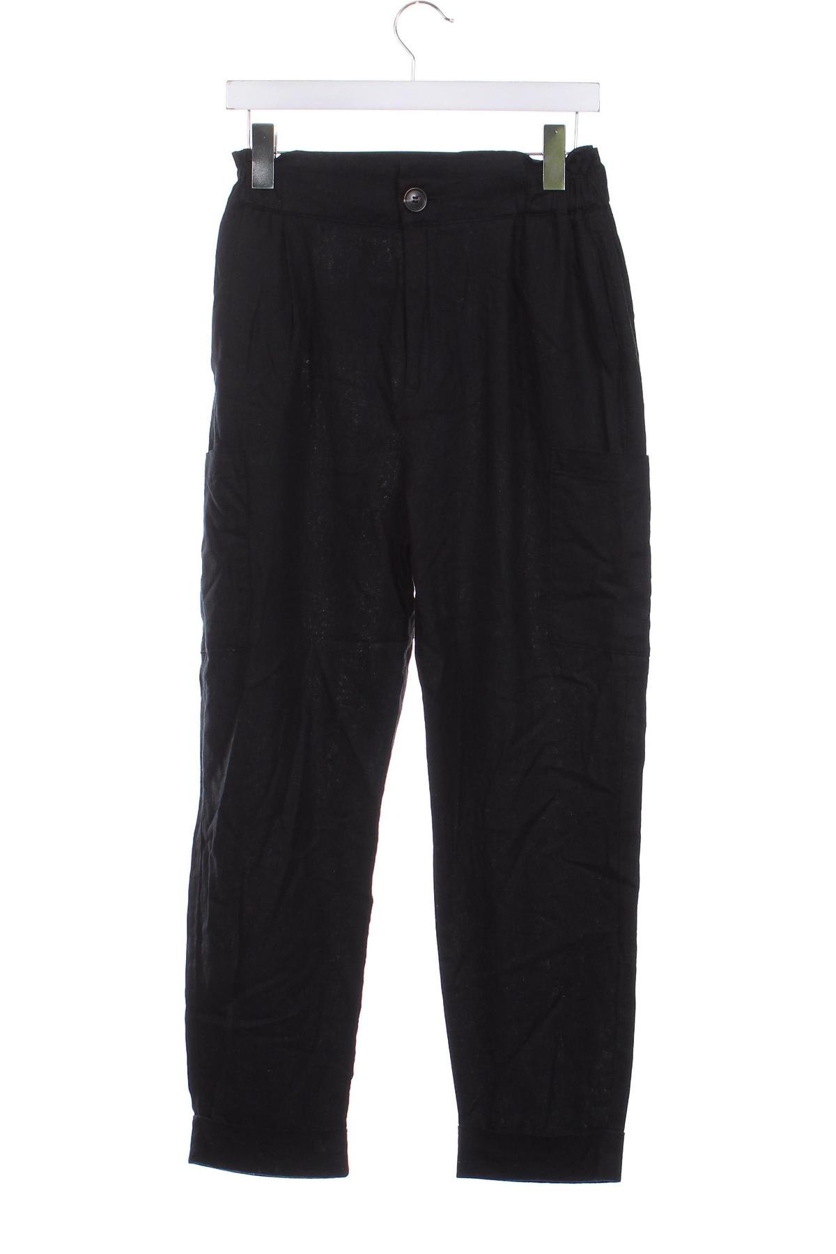 Pantaloni de femei Zara, Mărime XS, Culoare Negru, Preț 34,99 Lei