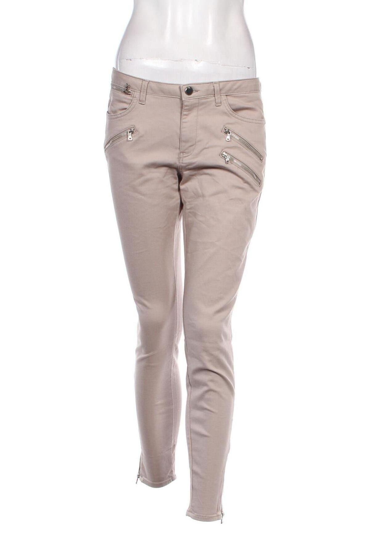 Damenhose Zara, Größe L, Farbe Beige, Preis 8,99 €