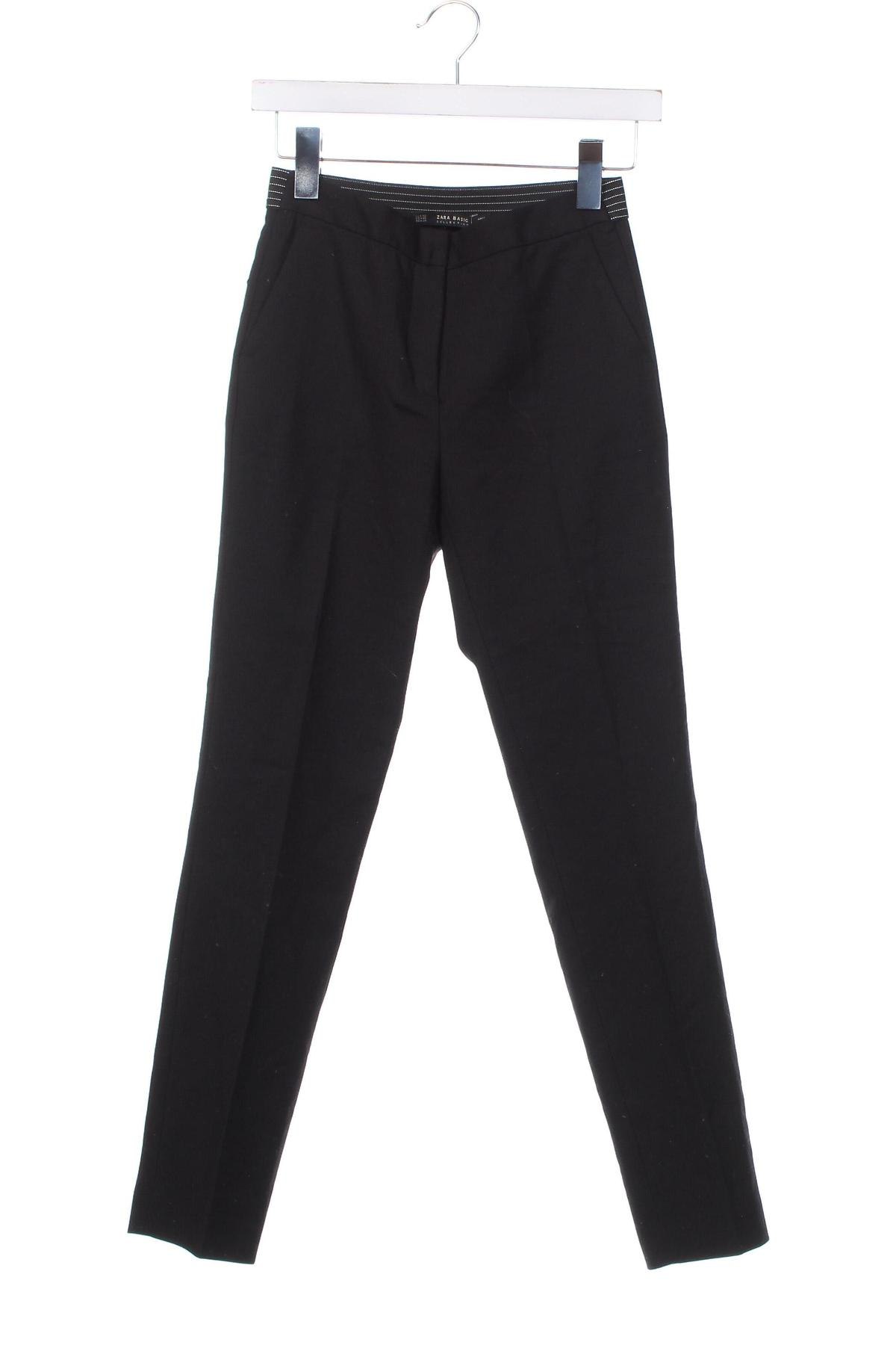 Pantaloni de femei Zara, Mărime XS, Culoare Negru, Preț 41,99 Lei