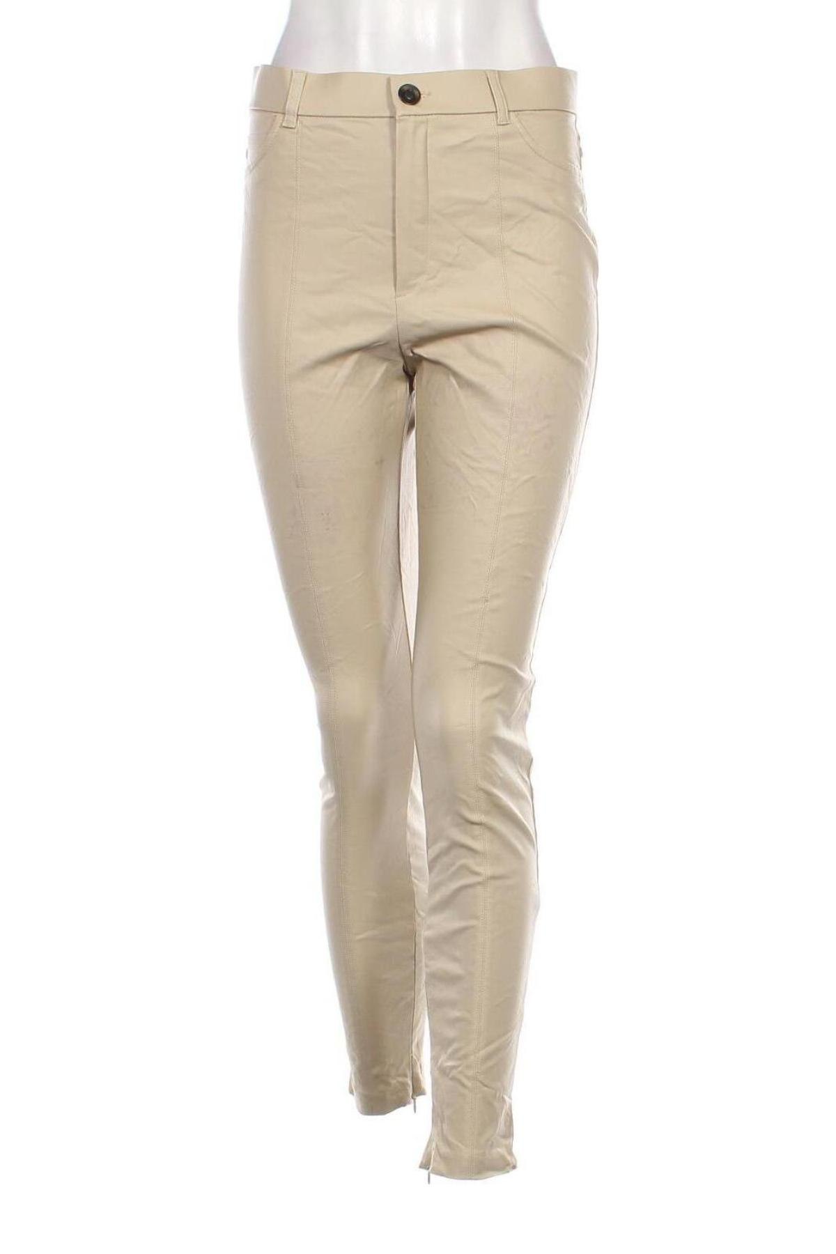 Damenhose Zara, Größe L, Farbe Beige, Preis 17,99 €