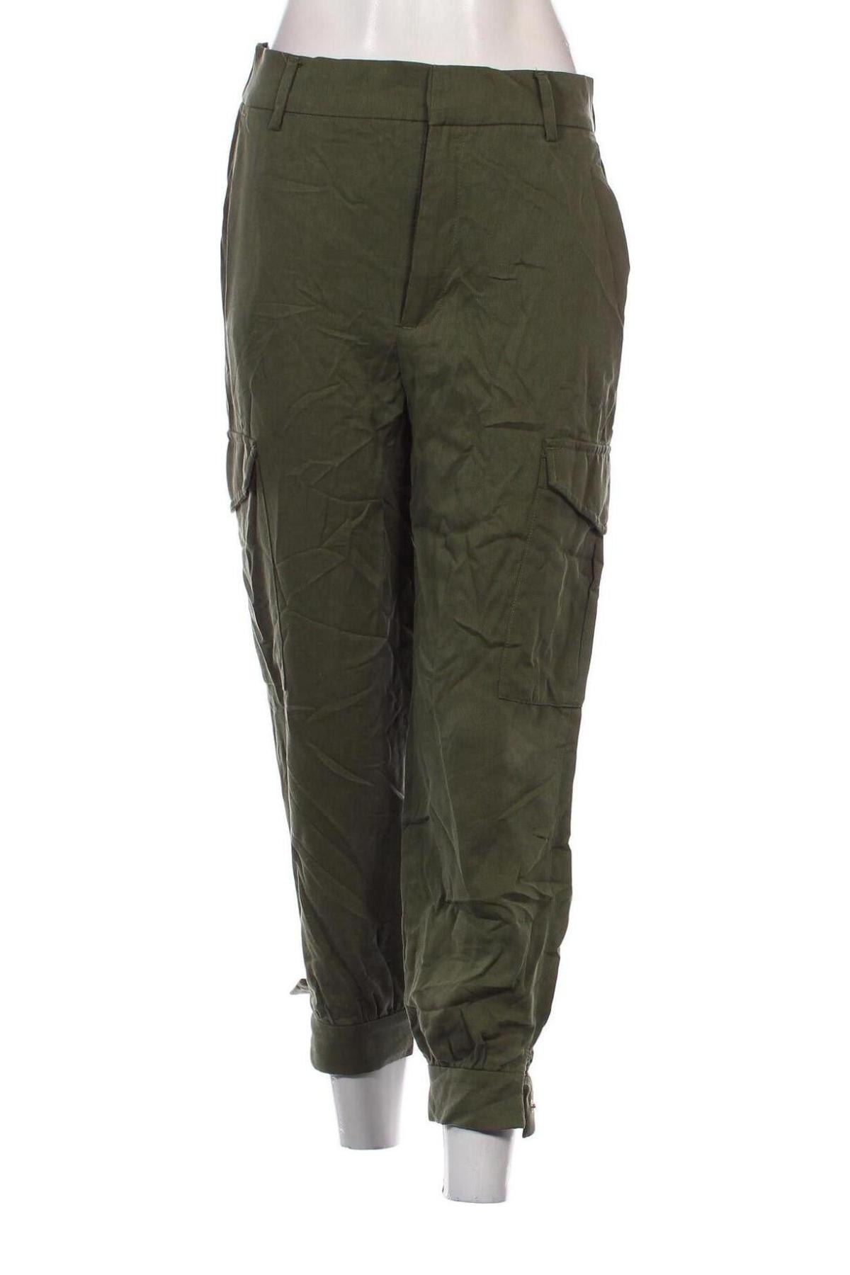 Pantaloni de femei Zara, Mărime M, Culoare Verde, Preț 35,99 Lei