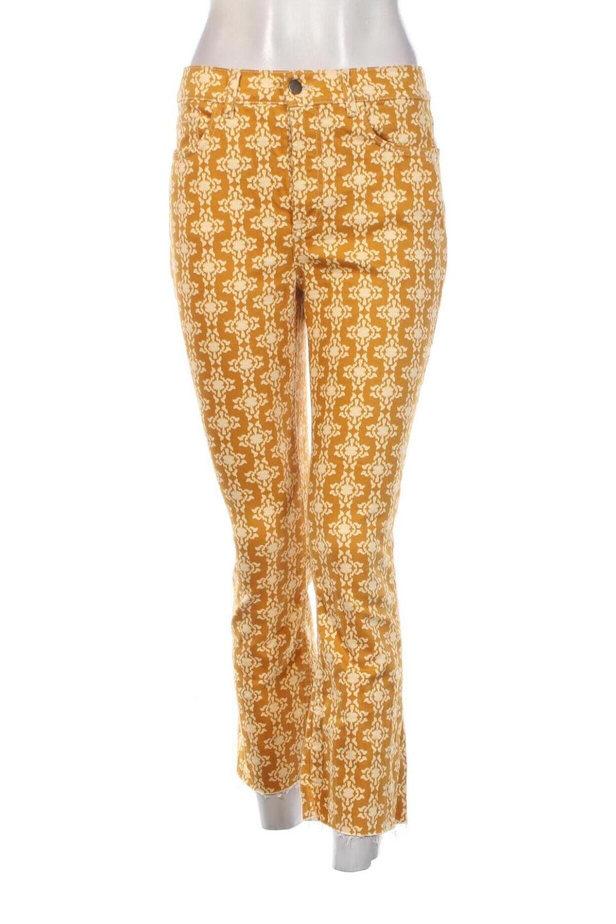 Pantaloni de femei Zara, Mărime S, Culoare Galben, Preț 24,99 Lei