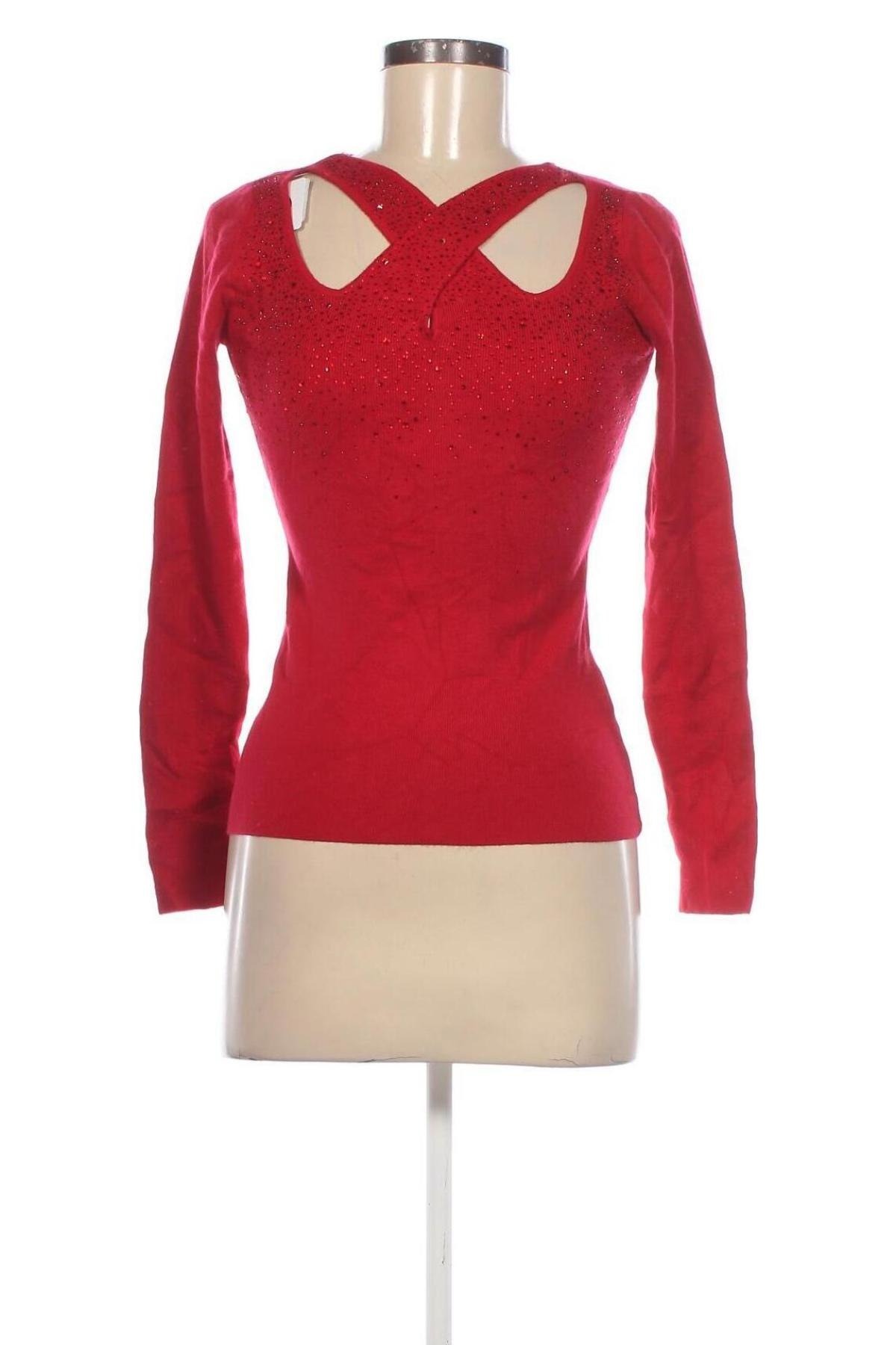 Damenpullover, Größe M, Farbe Rot, Preis 9,49 €