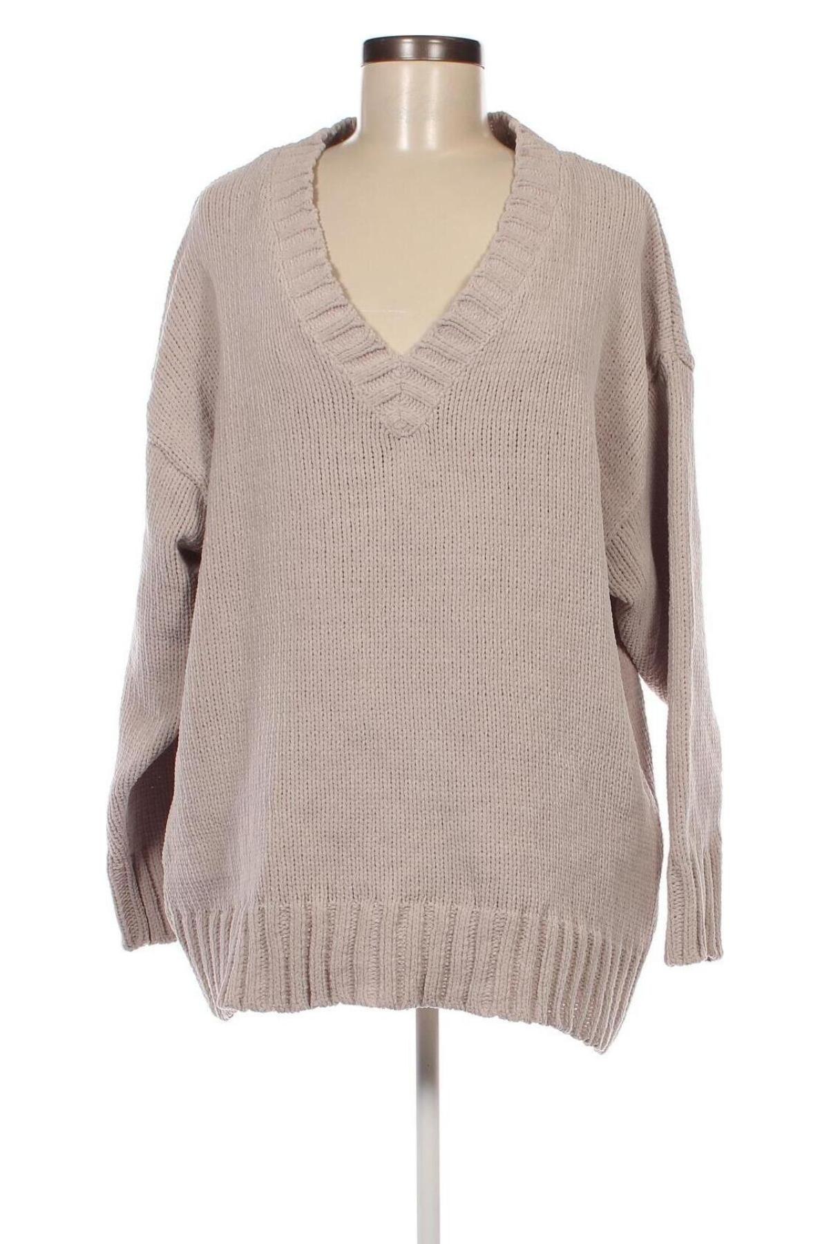 Damenpullover Bershka, Größe XS, Farbe Beige, Preis 20,49 €