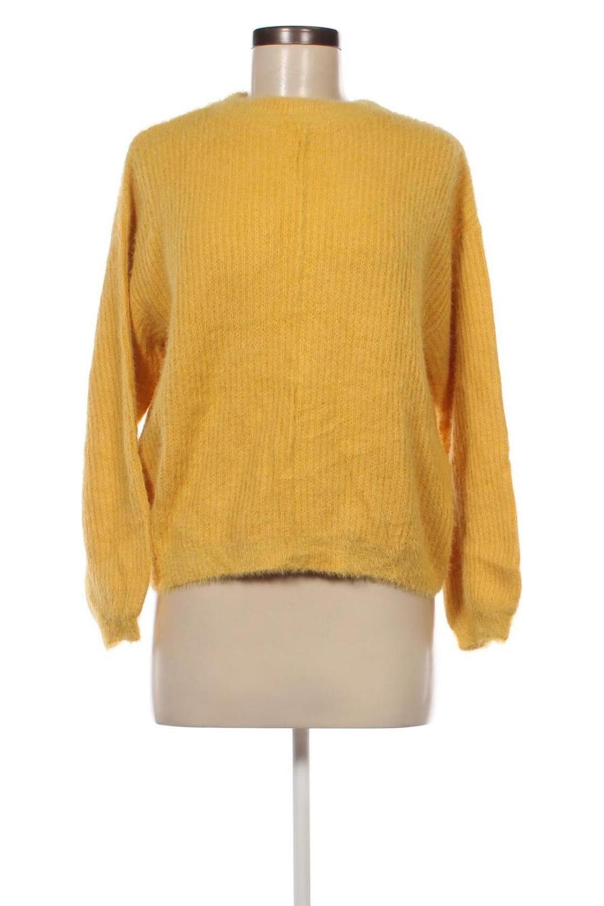 Damski sweter Bershka, Rozmiar M, Kolor Żółty, Cena 19,99 zł