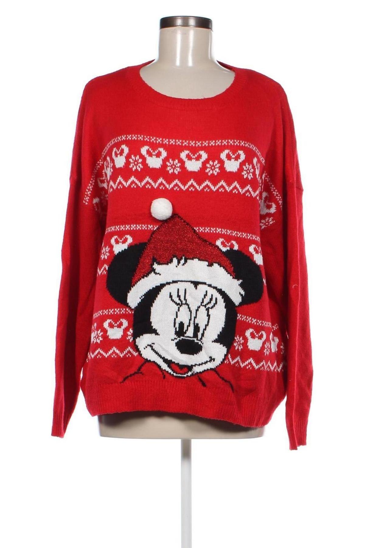 Damenpullover Disney, Größe XL, Farbe Rot, Preis 11,49 €