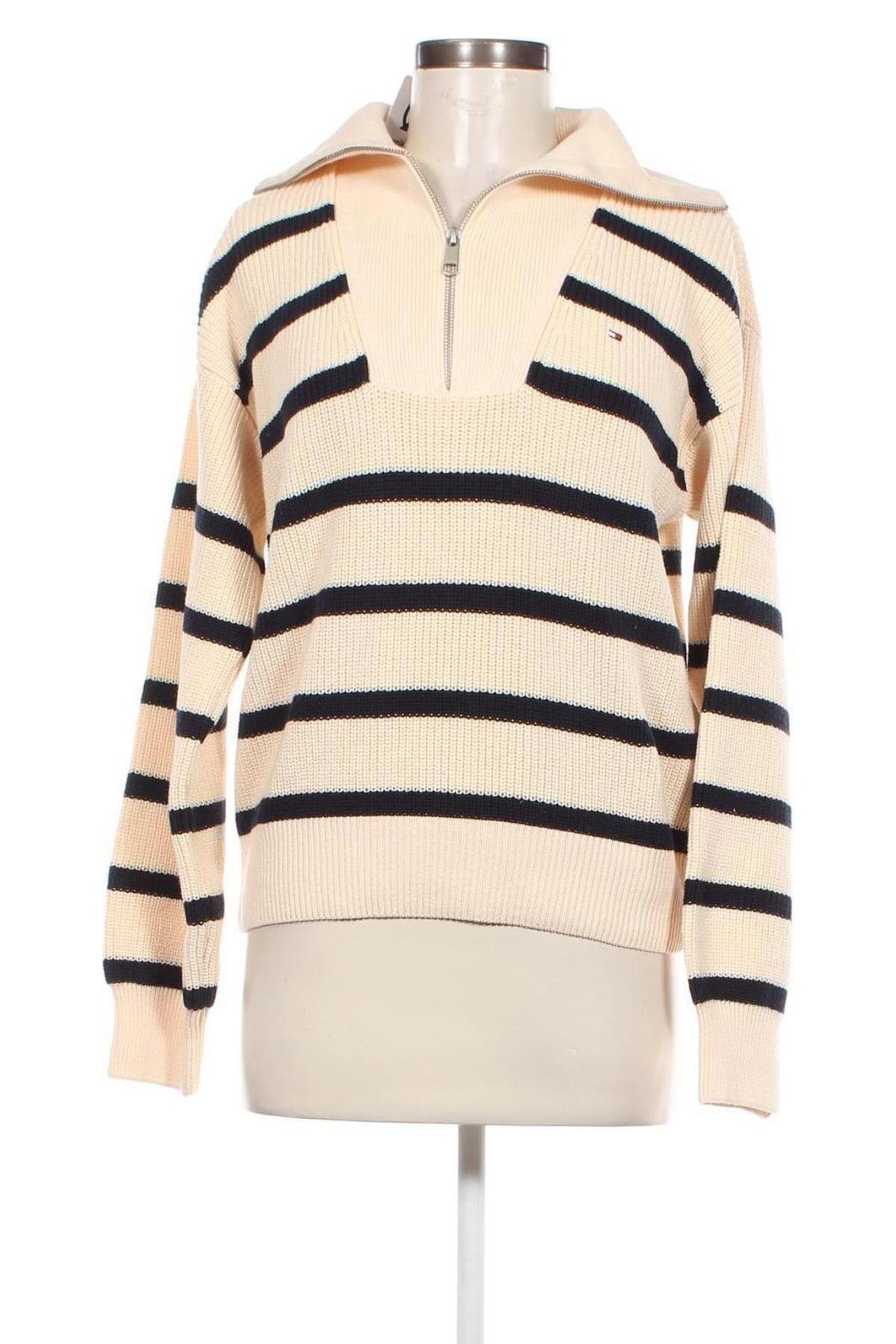 Pulover de femei Tommy Hilfiger, Mărime XS, Culoare Ecru, Preț 871,99 Lei