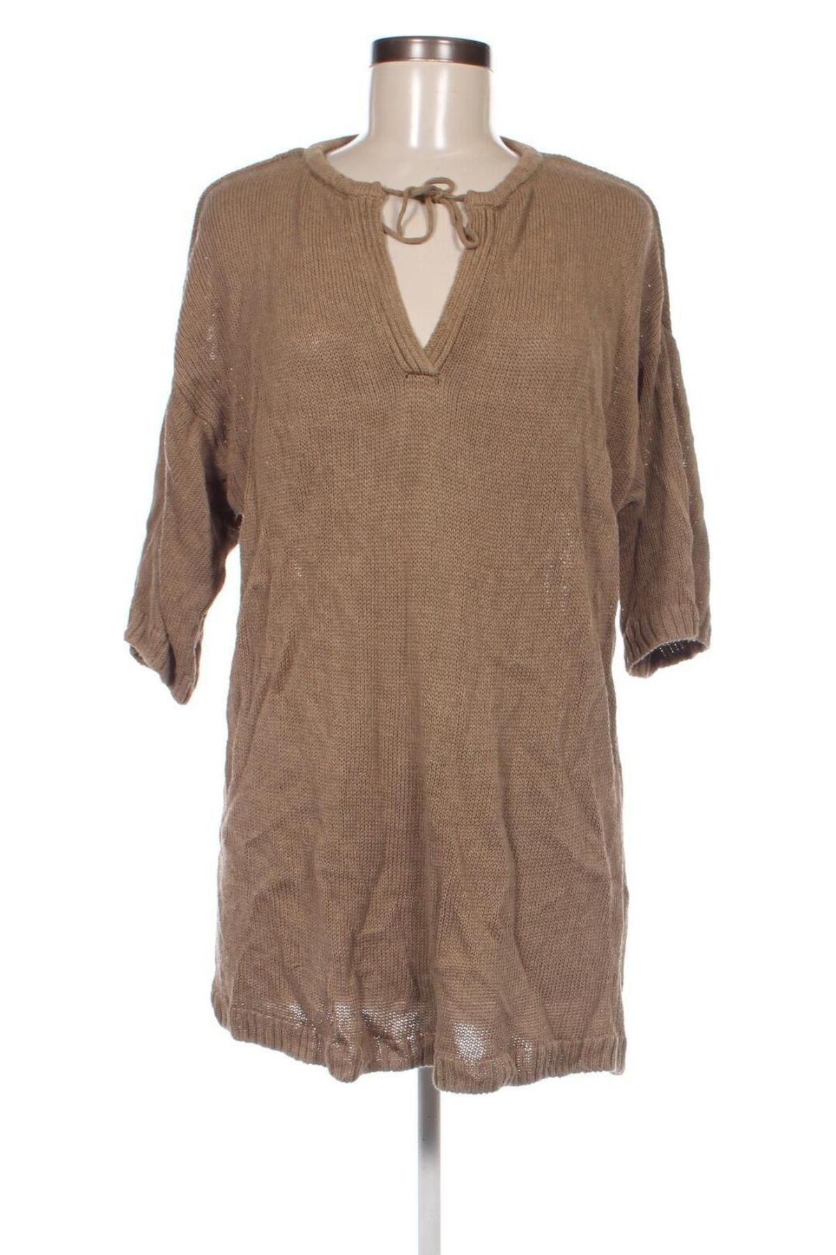 Damenpullover Zara, Größe M, Farbe Beige, Preis 7,99 €