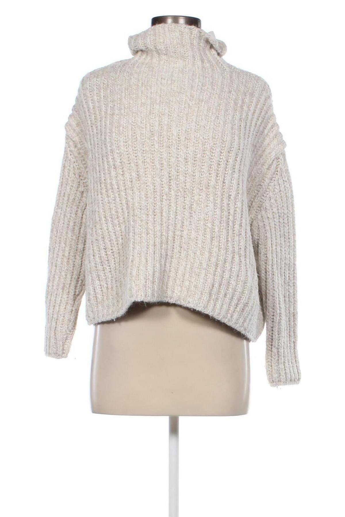 Dámský svetr Zara Knitwear, Velikost S, Barva Béžová, Cena  239,00 Kč