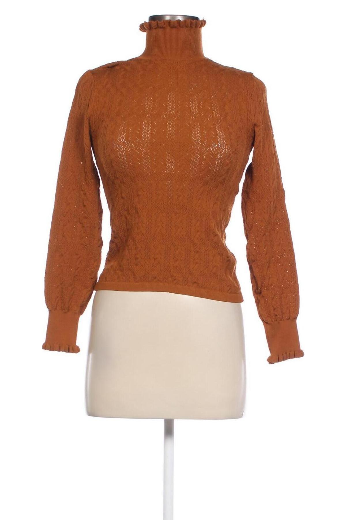 Női pulóver Zara Knitwear, Méret S, Szín Barna, Ár 3 799 Ft