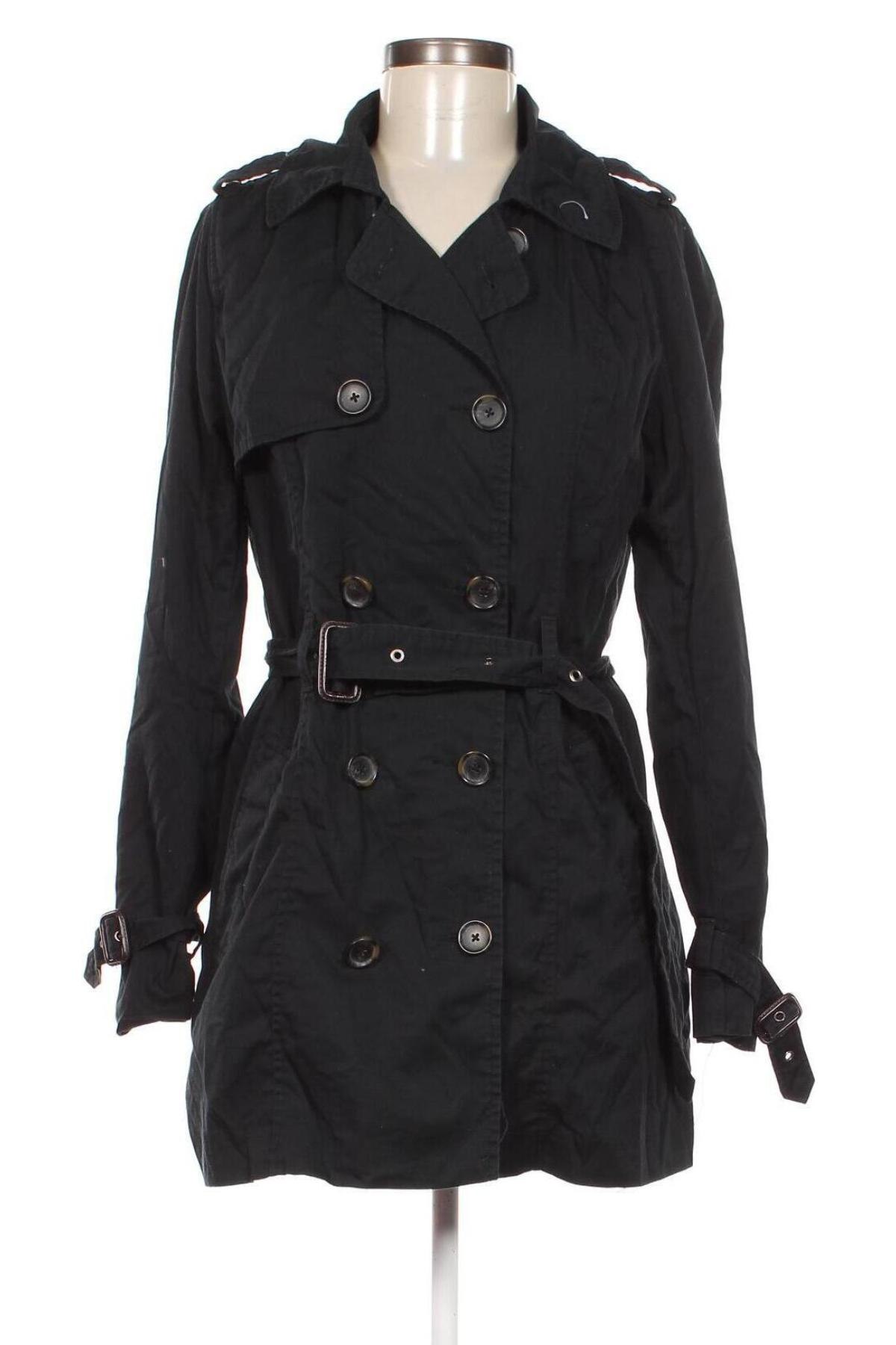 Damen Trench Coat Cubus, Größe M, Farbe Schwarz, Preis € 16,99