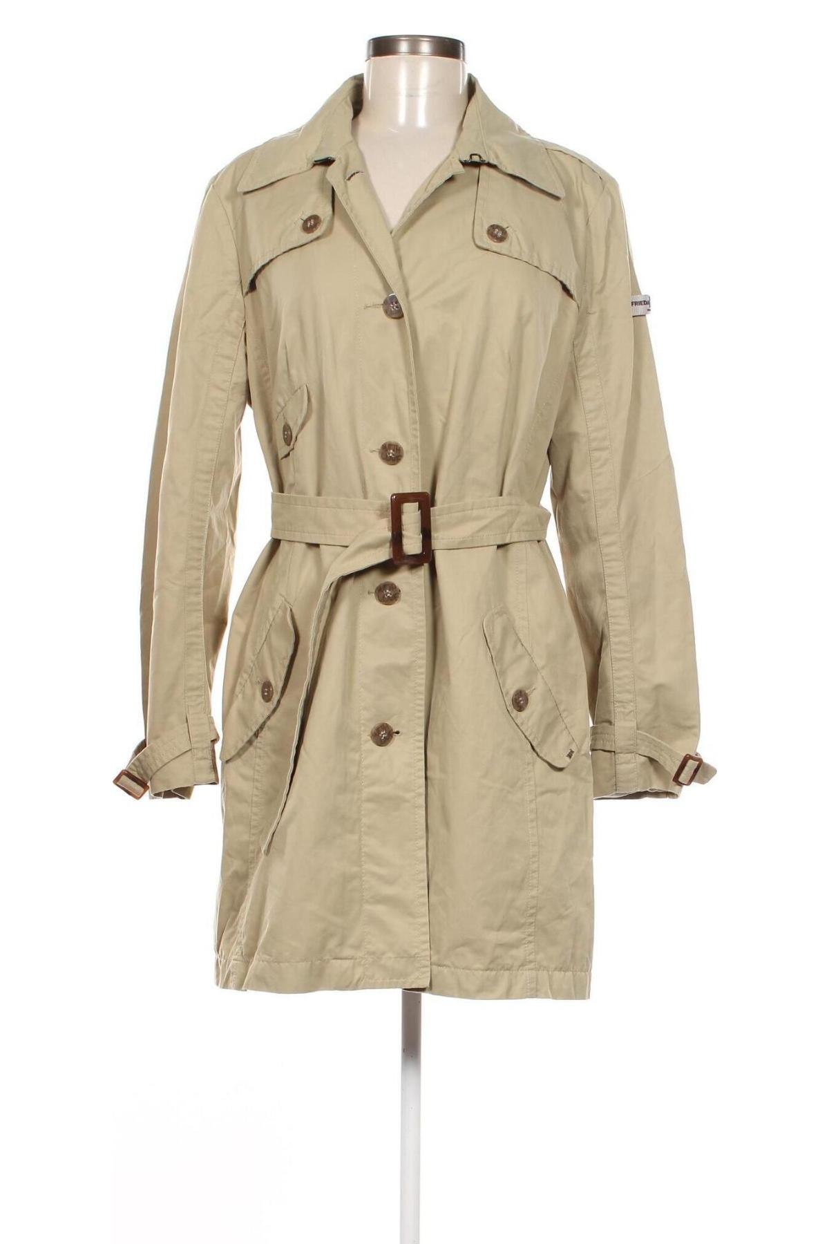 Damen Trenchcoat Frieda & Freddies, Größe L, Farbe Beige, Preis 282,11 €