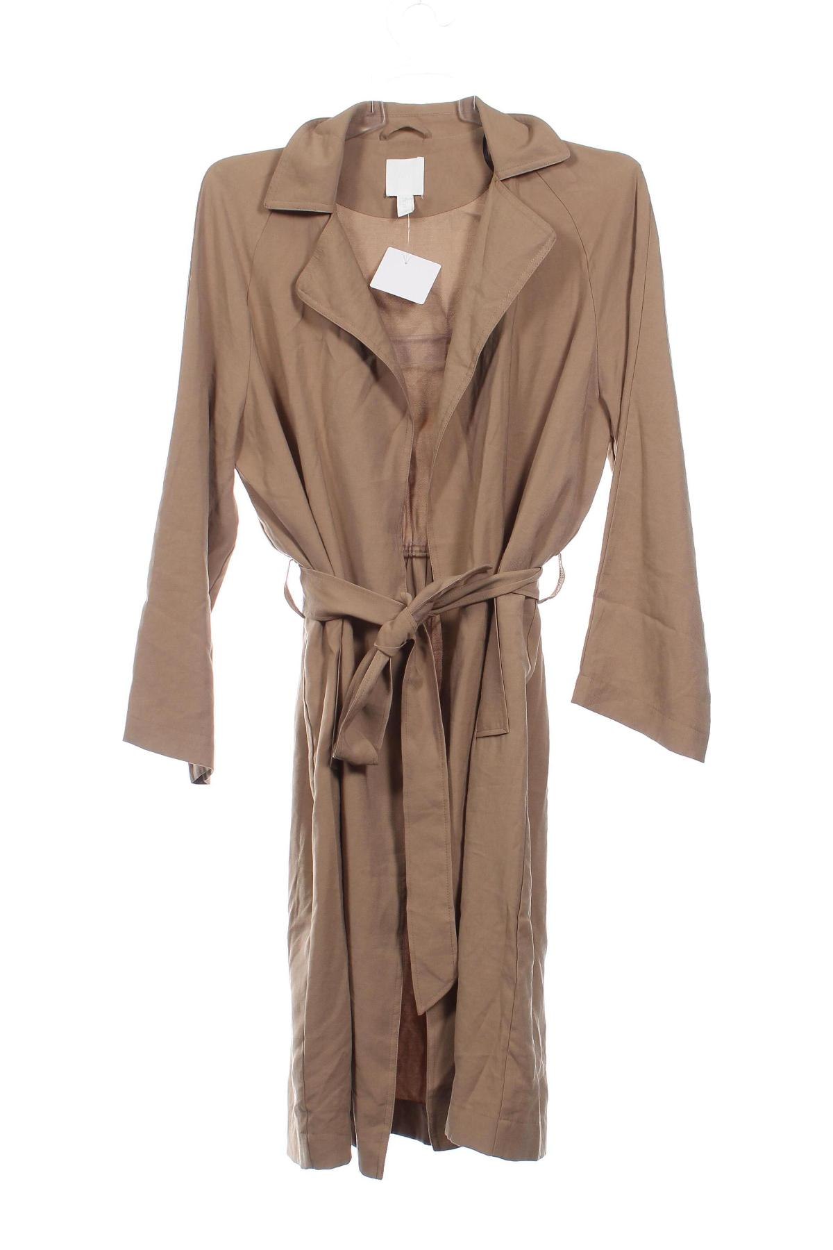 Trench de femei H&M, Mărime XS, Culoare Maro, Preț 121,99 Lei