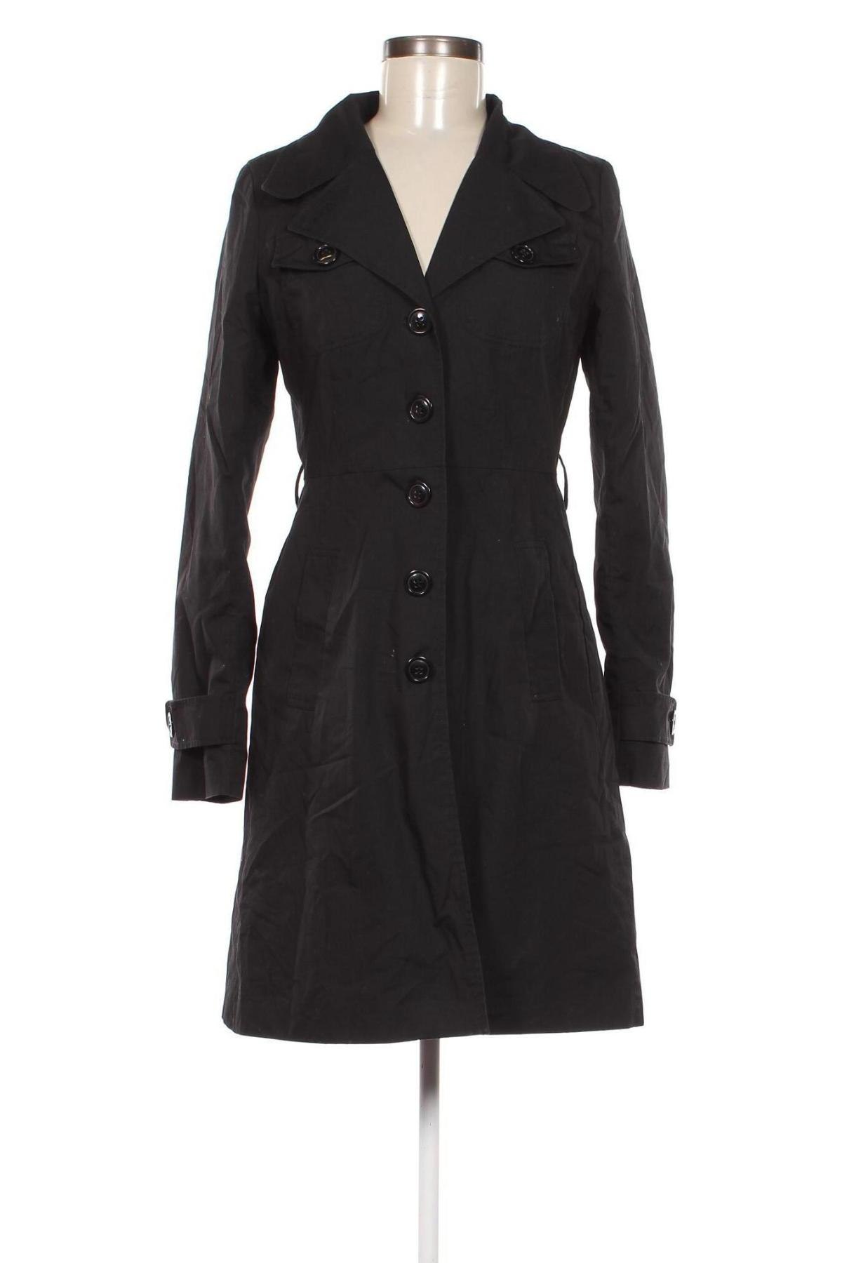 Trench de femei H&M Divided, Mărime M, Culoare Negru, Preț 89,99 Lei