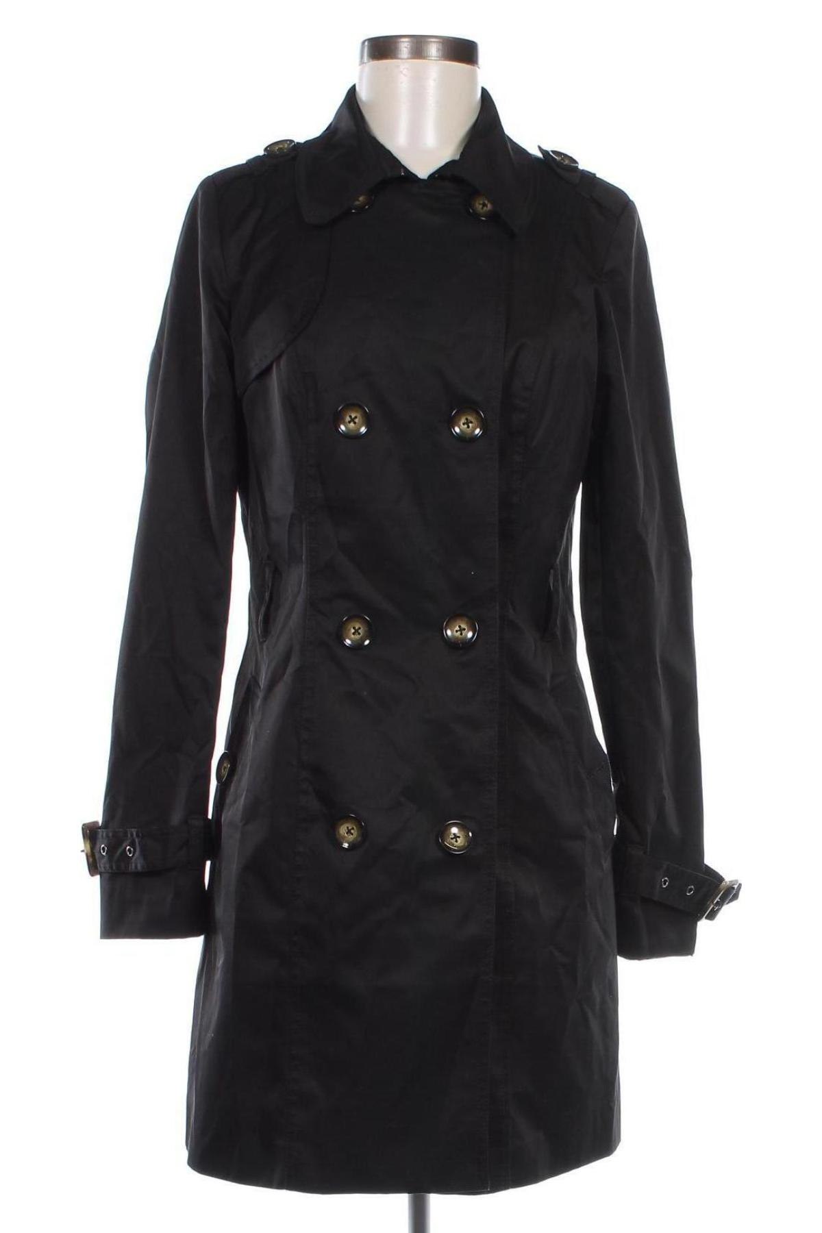 Trench de femei Mohito, Mărime M, Culoare Negru, Preț 223,99 Lei