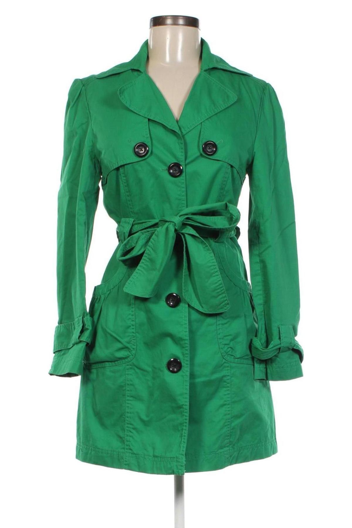 Damen Trench Coat Papaya, Größe S, Farbe Grün, Preis € 19,49