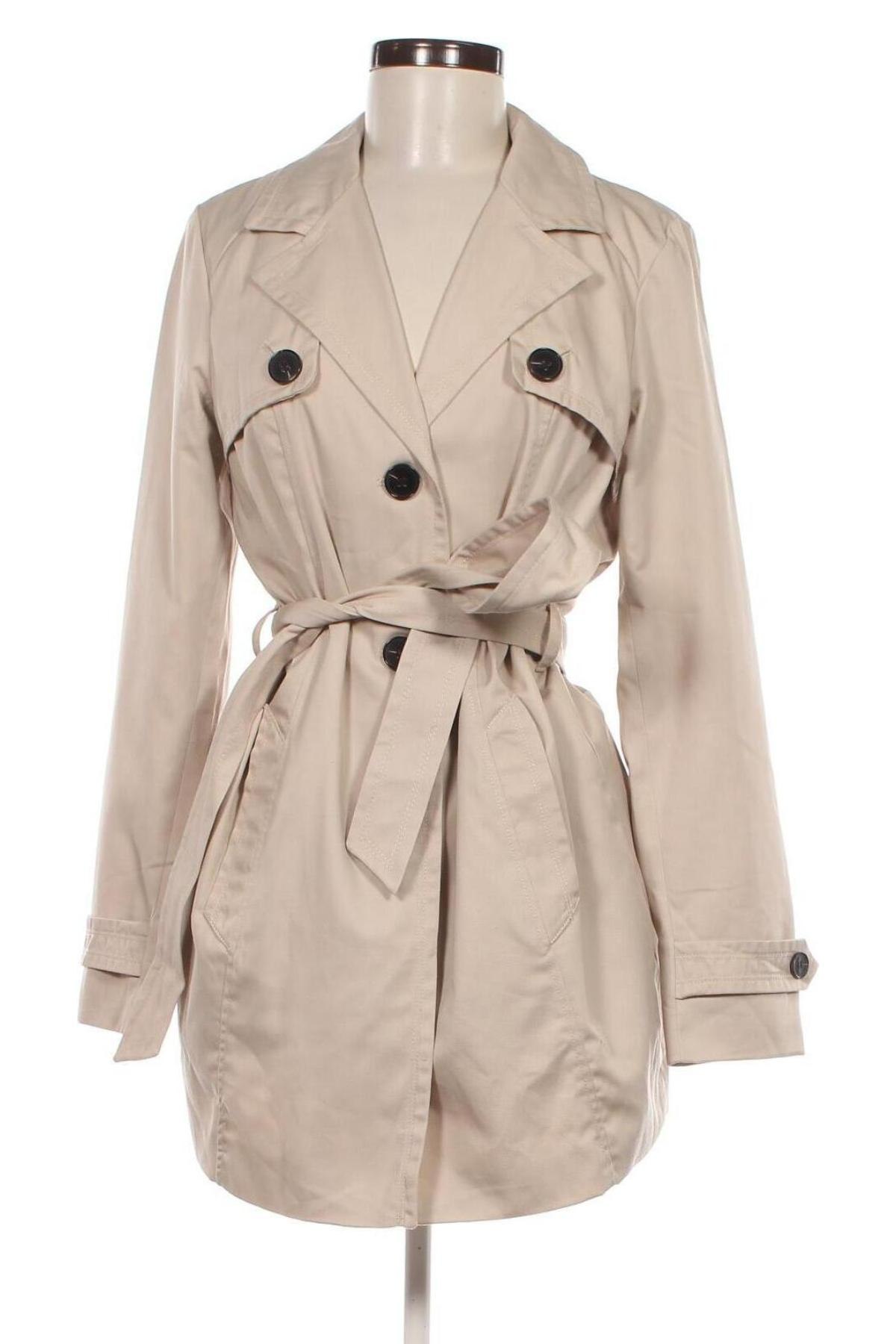 Damen Trenchcoat Vero Moda, Größe M, Farbe Beige, Preis 16,49 €