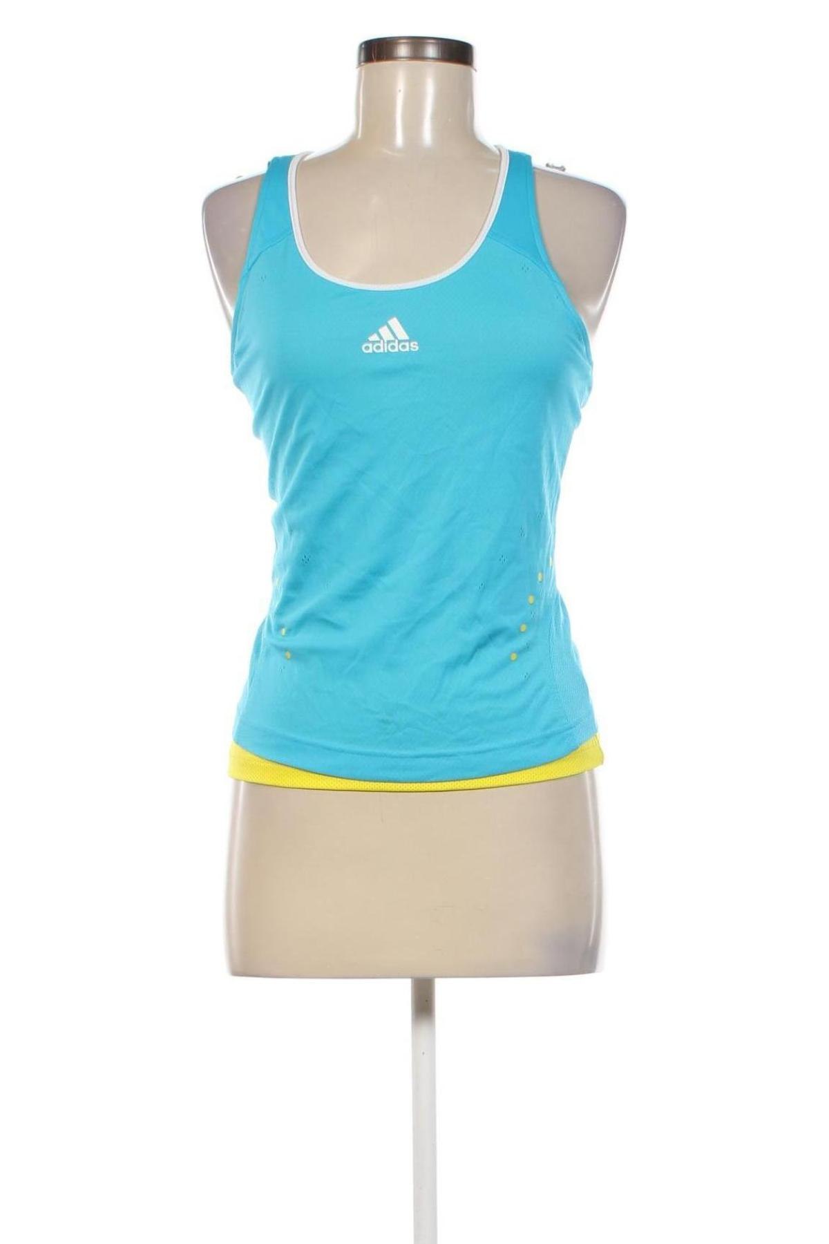 Damen Sporttop Adidas, Größe M, Farbe Blau, Preis 9,99 €