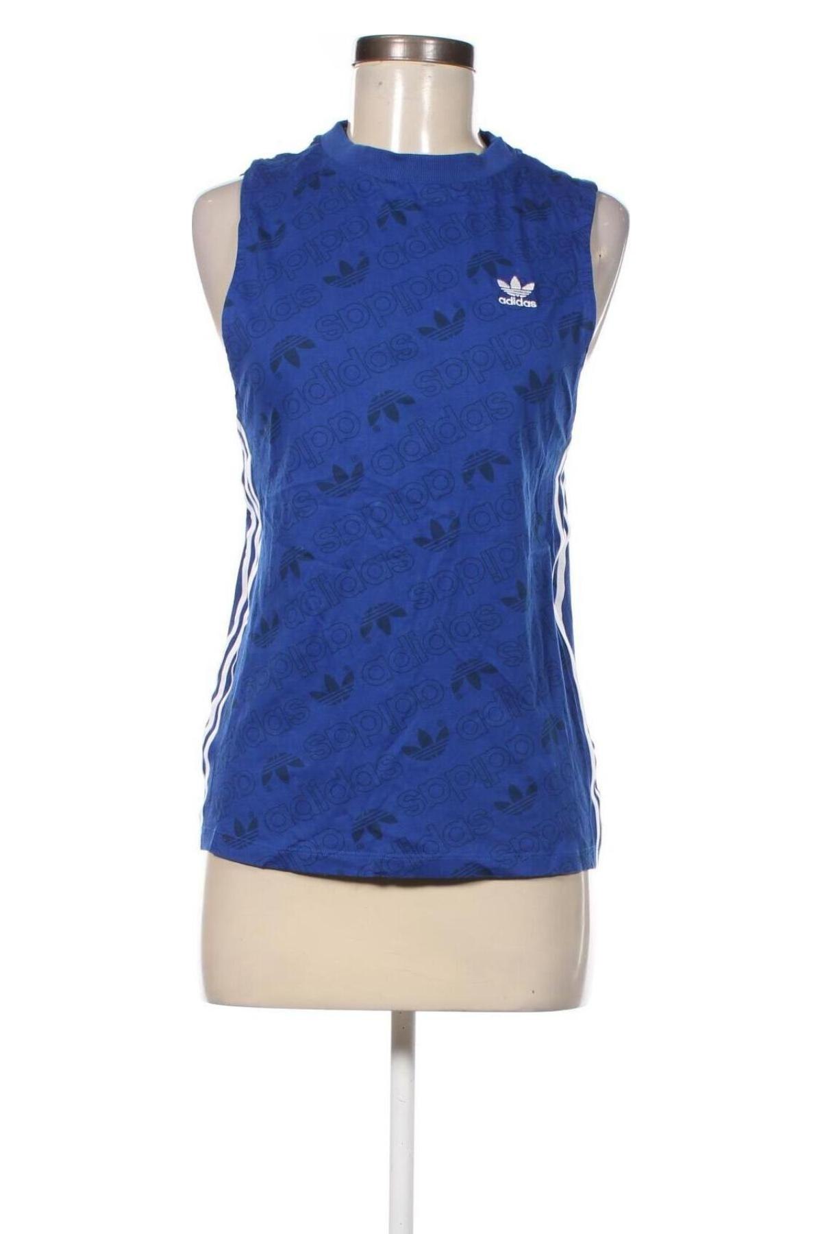 Damski sportowy top Adidas Originals, Rozmiar S, Kolor Niebieski, Cena 48,99 zł