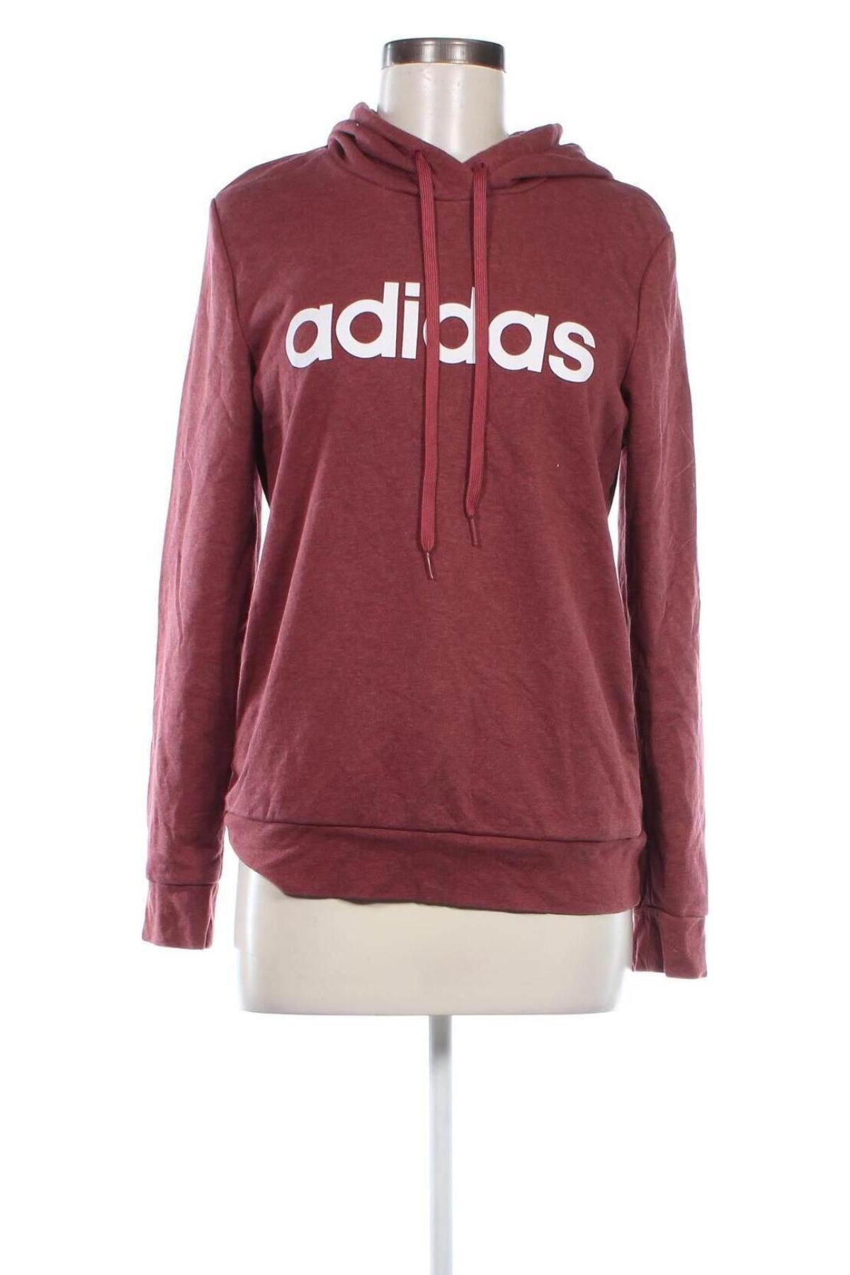 Damen Sweatshirt Adidas, Größe M, Farbe Rot, Preis 17,49 €