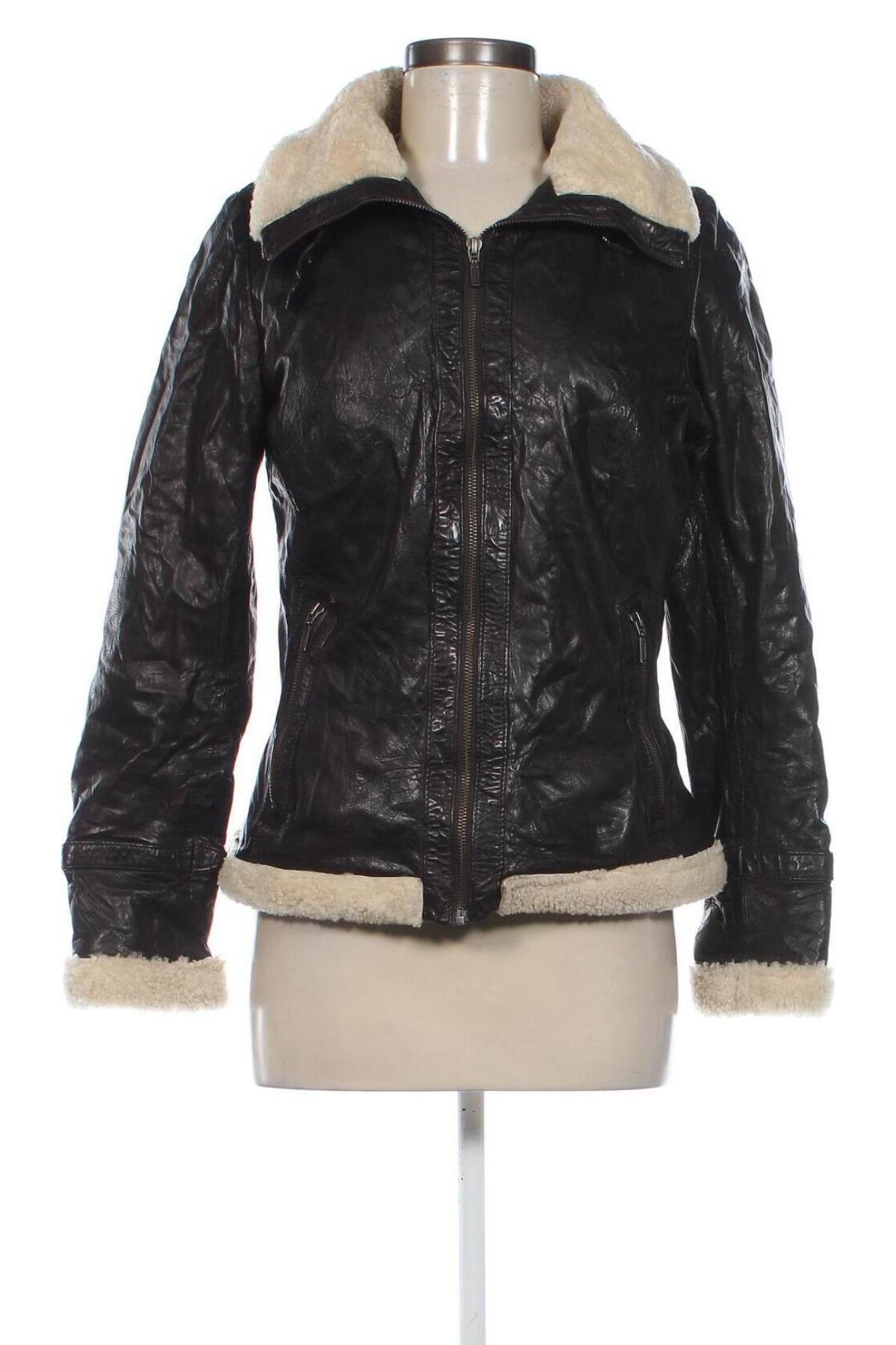 Damen Lederjacke, Größe S, Farbe Braun, Preis 37,99 €