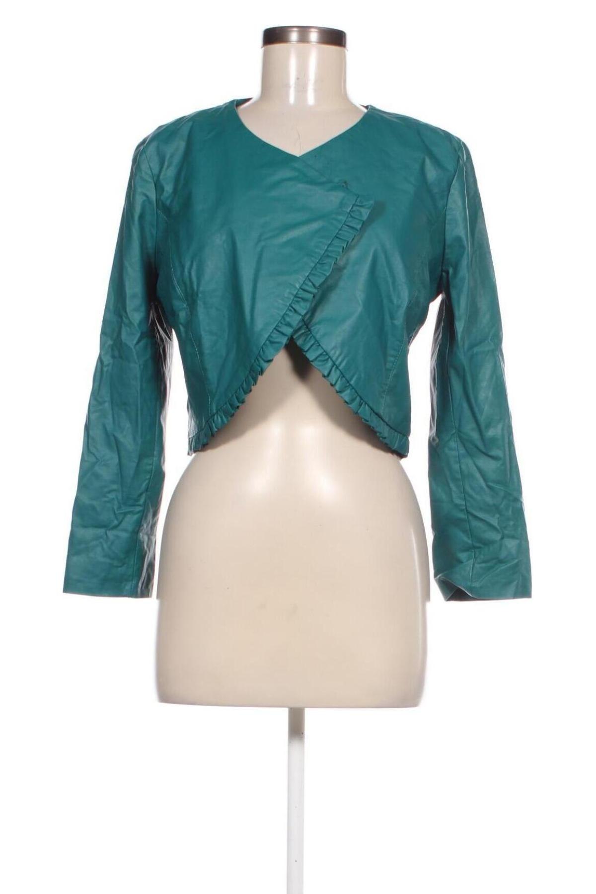 Damen Lederjacke Berna, Größe M, Farbe Grün, Preis 57,99 €