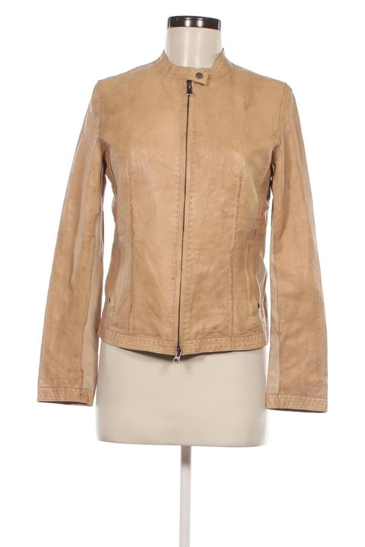 Damen Lederjacke Butterfly, Größe M, Farbe Ecru, Preis € 15,49