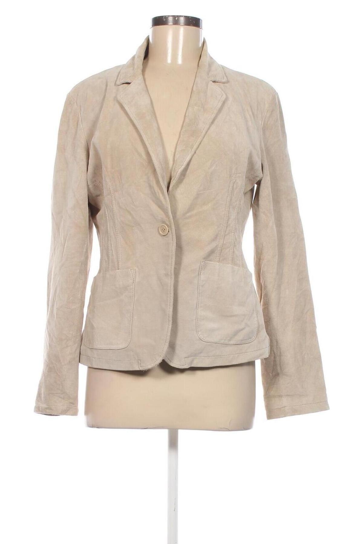 Damen Lederjacke Conbipel, Größe L, Farbe Beige, Preis € 29,99