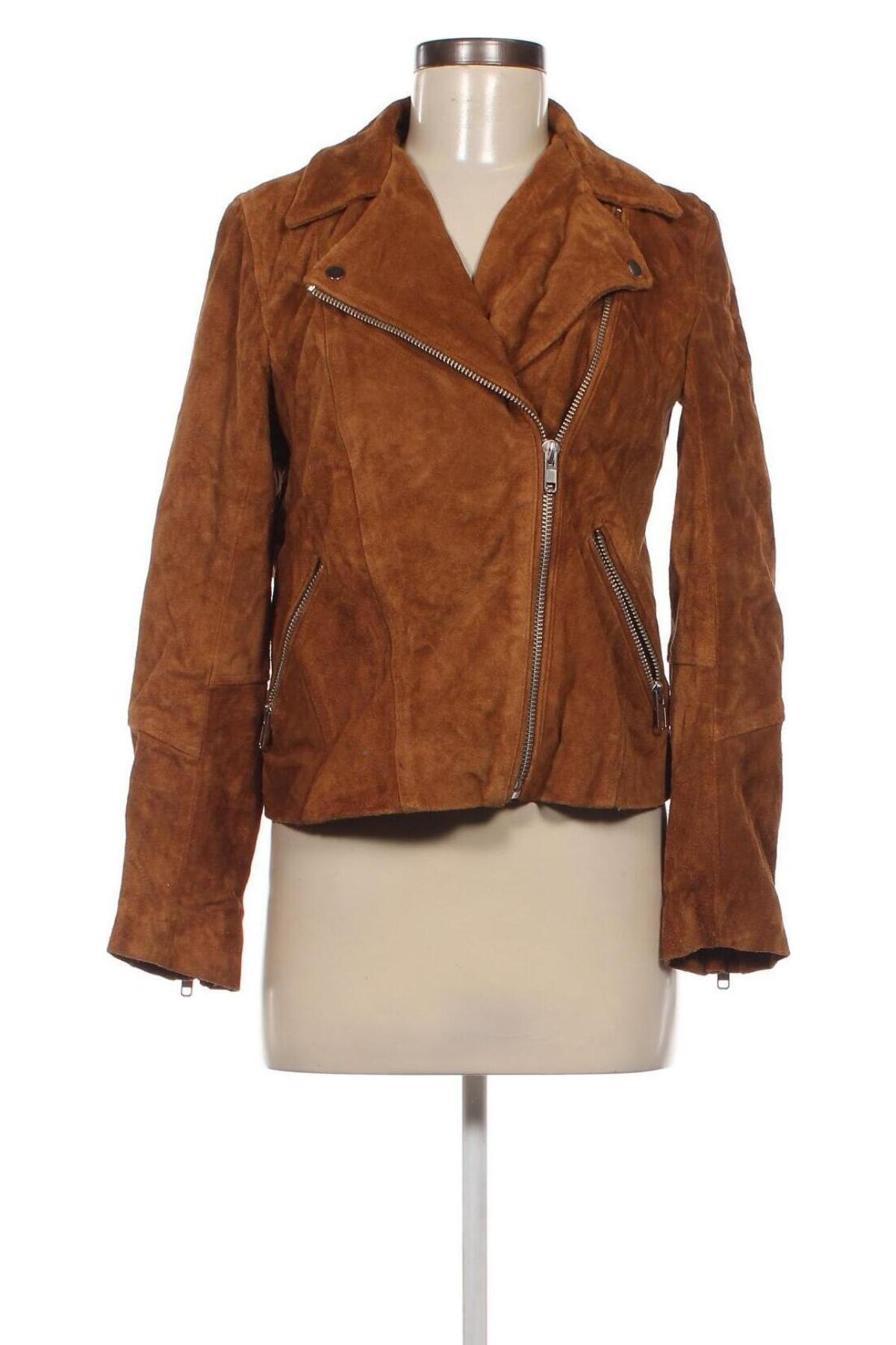 Damen Lederjacke H&M, Größe M, Farbe Braun, Preis € 67,99