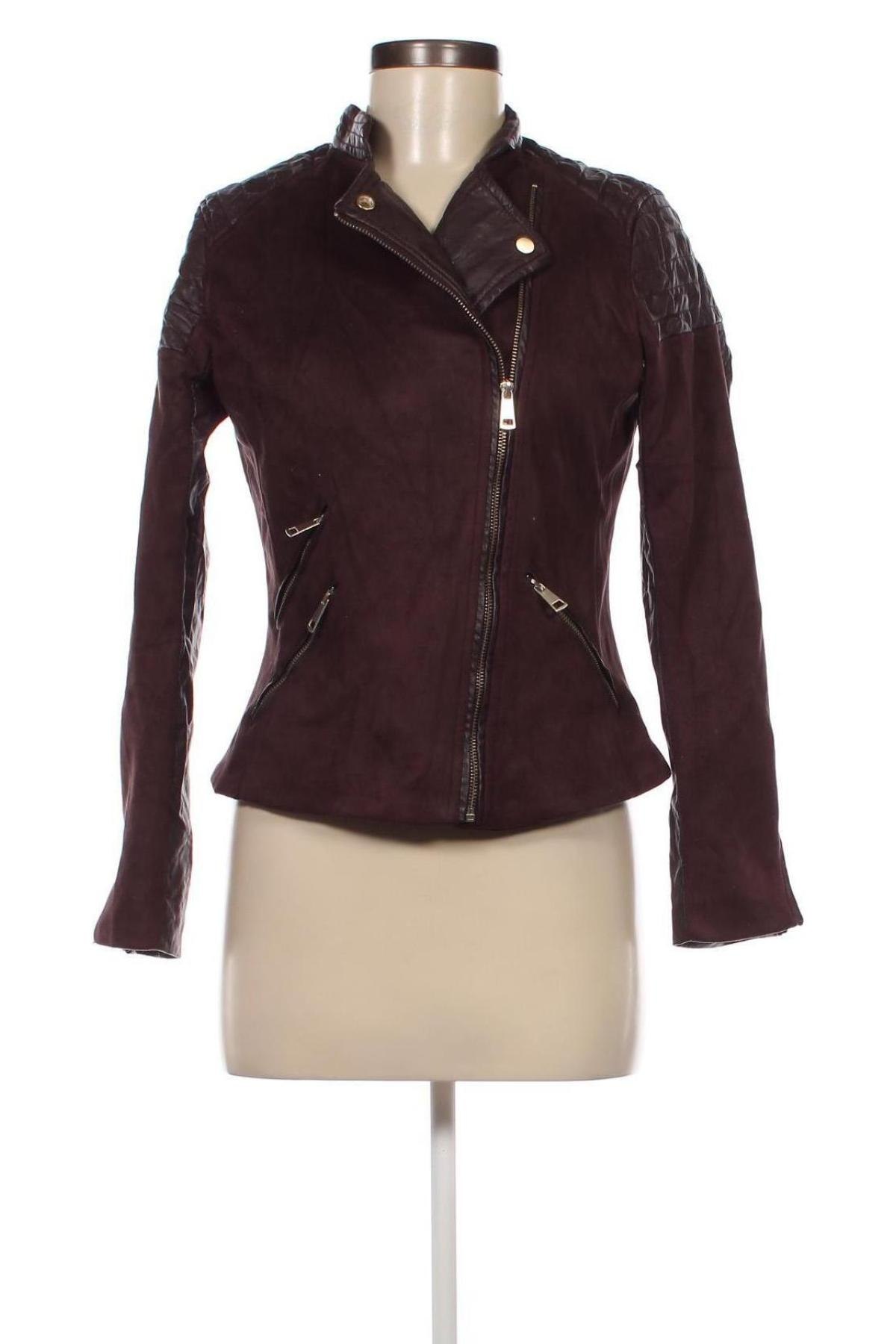 Damen Lederjacke H&M, Größe M, Farbe Braun, Preis 20,99 €