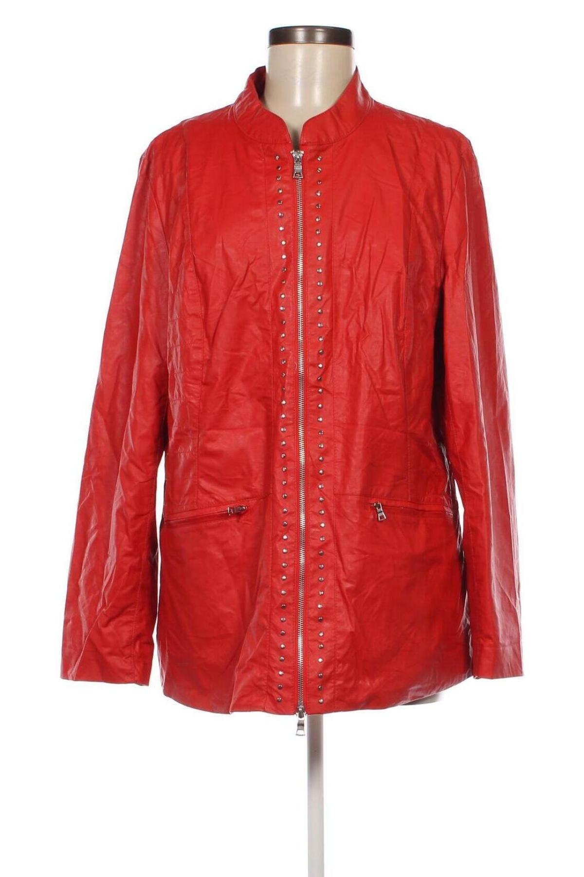 Damen Lederjacke Helena Vera, Größe XL, Farbe Rot, Preis € 30,99