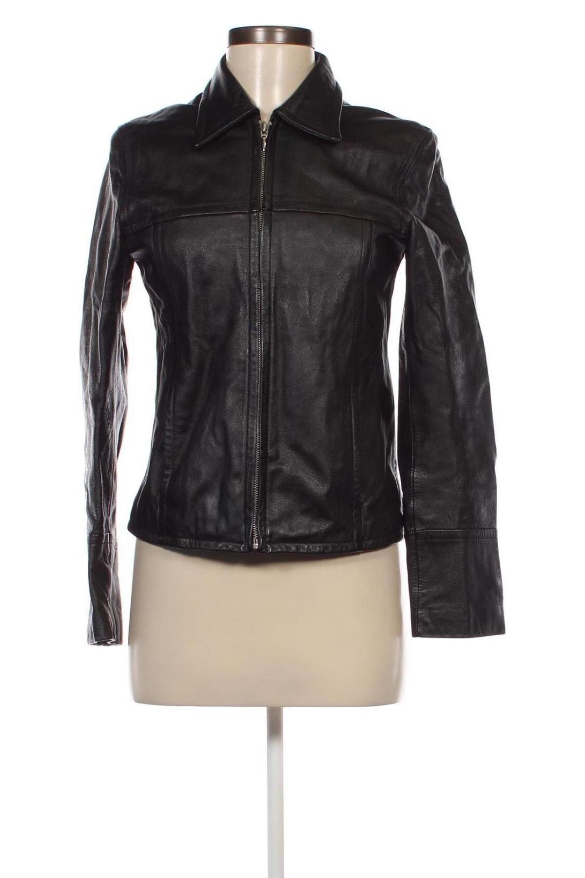 Damen Lederjacke Hennes, Größe S, Farbe Schwarz, Preis 67,99 €