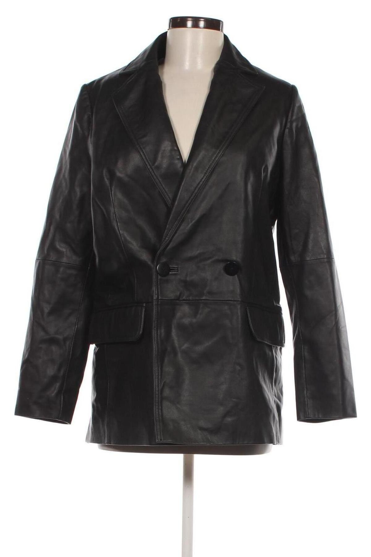 Damen Lederjacke Karen Millen, Größe M, Farbe Schwarz, Preis € 259,99