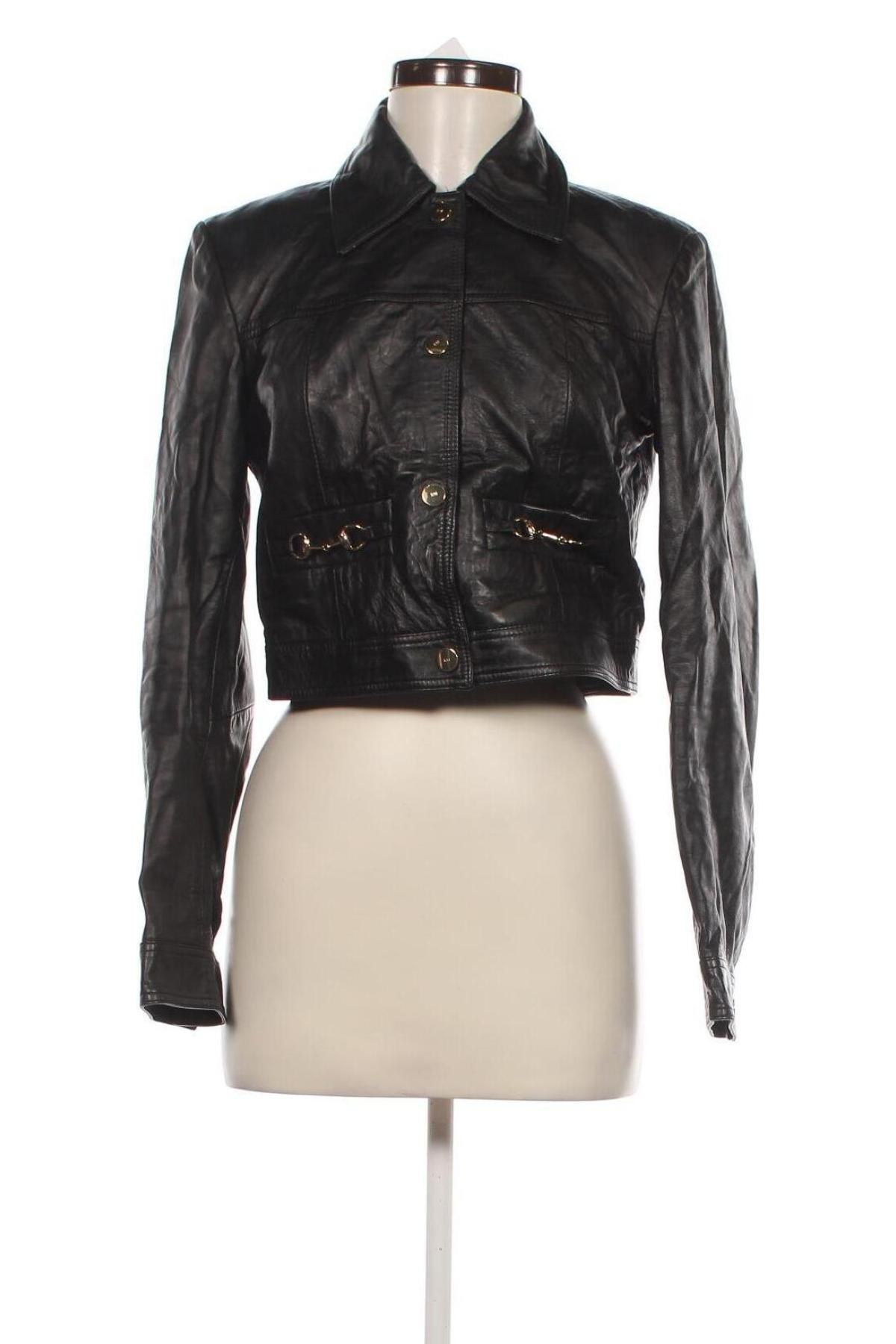 Damen Lederjacke Karen Millen, Größe S, Farbe Schwarz, Preis € 248,49