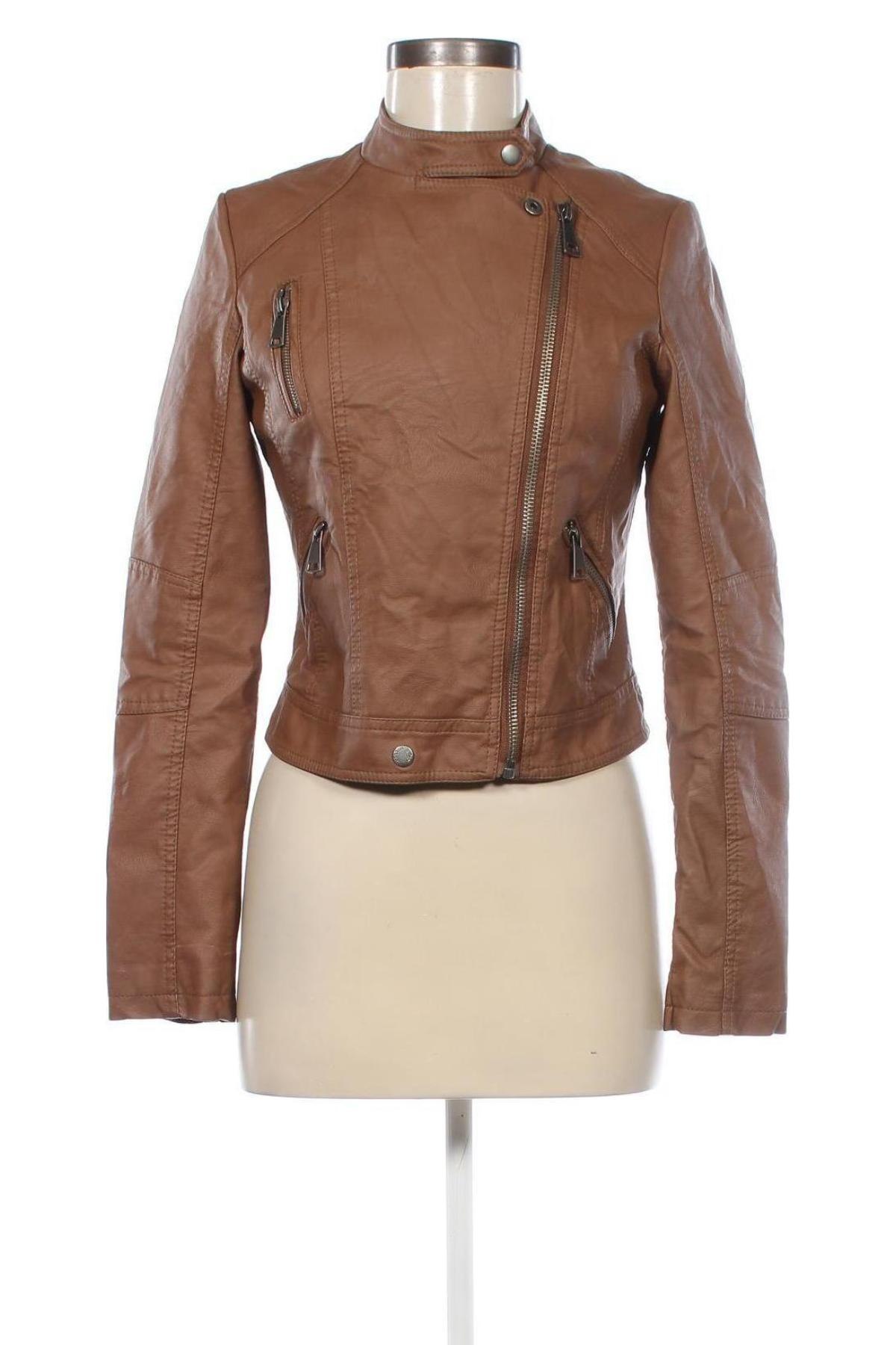 Damen Lederjacke Millenium, Größe M, Farbe Braun, Preis 18,99 €