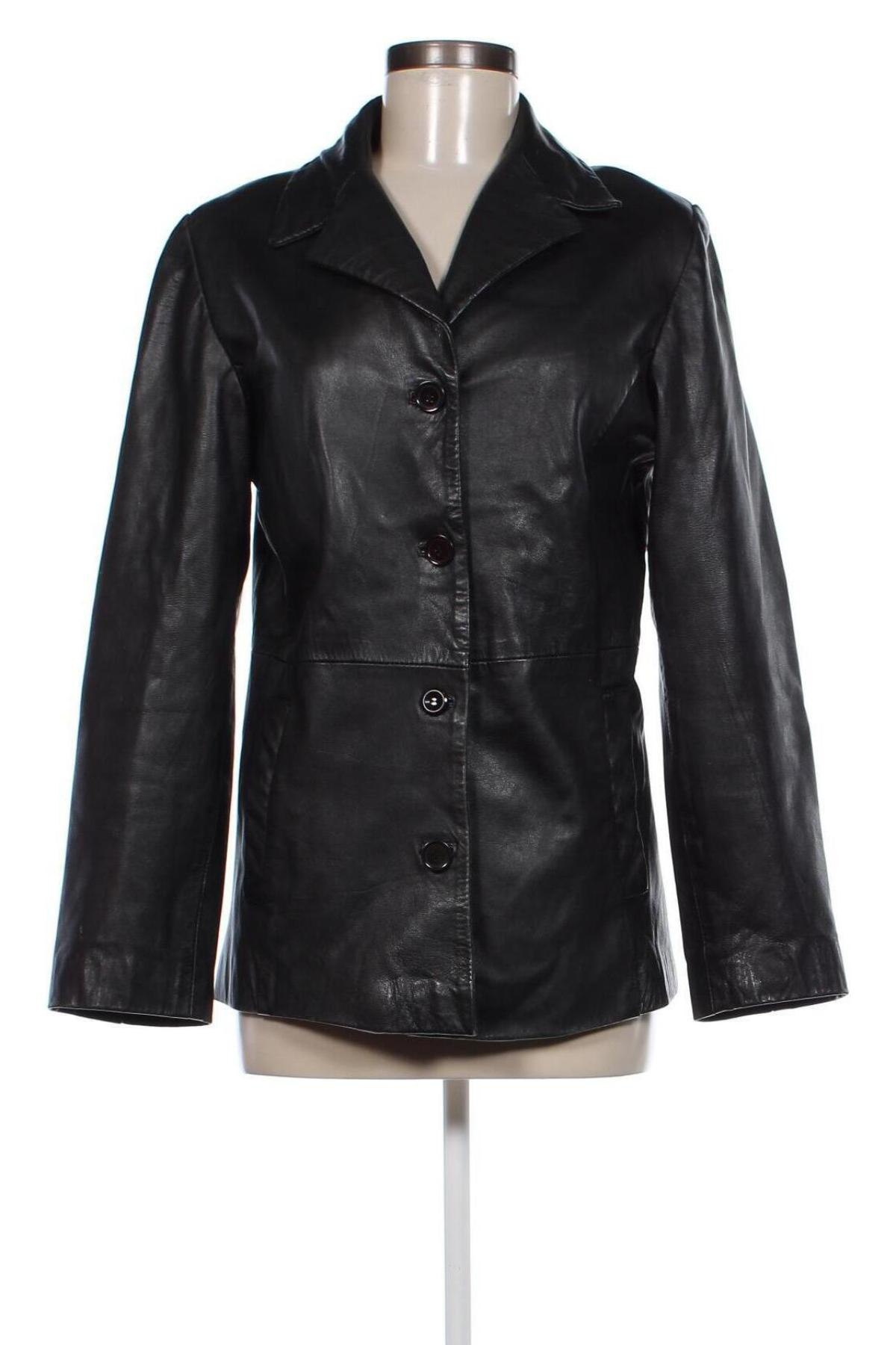 Damen Lederjacke Philip Russel, Größe M, Farbe Schwarz, Preis 246,37 €