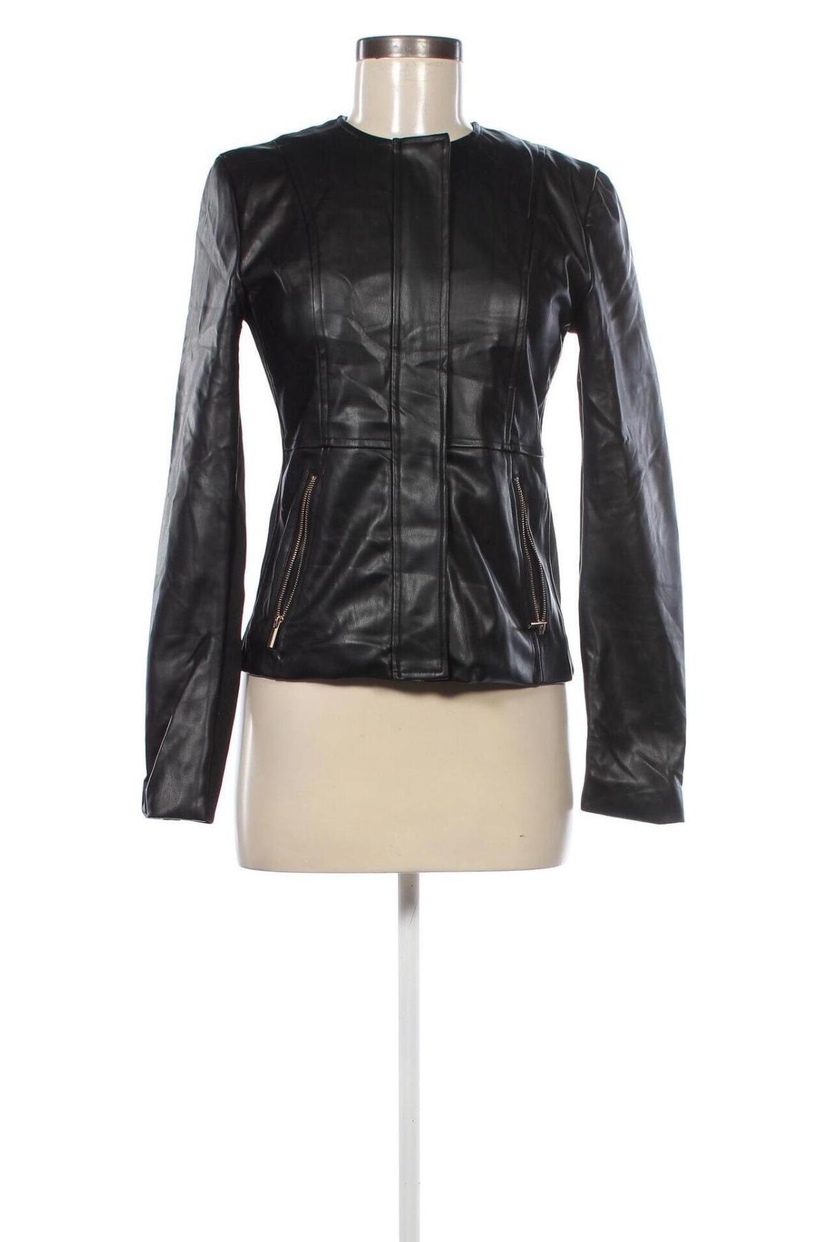 Damen Lederjacke Piazza Italia, Größe S, Farbe Schwarz, Preis € 64,99