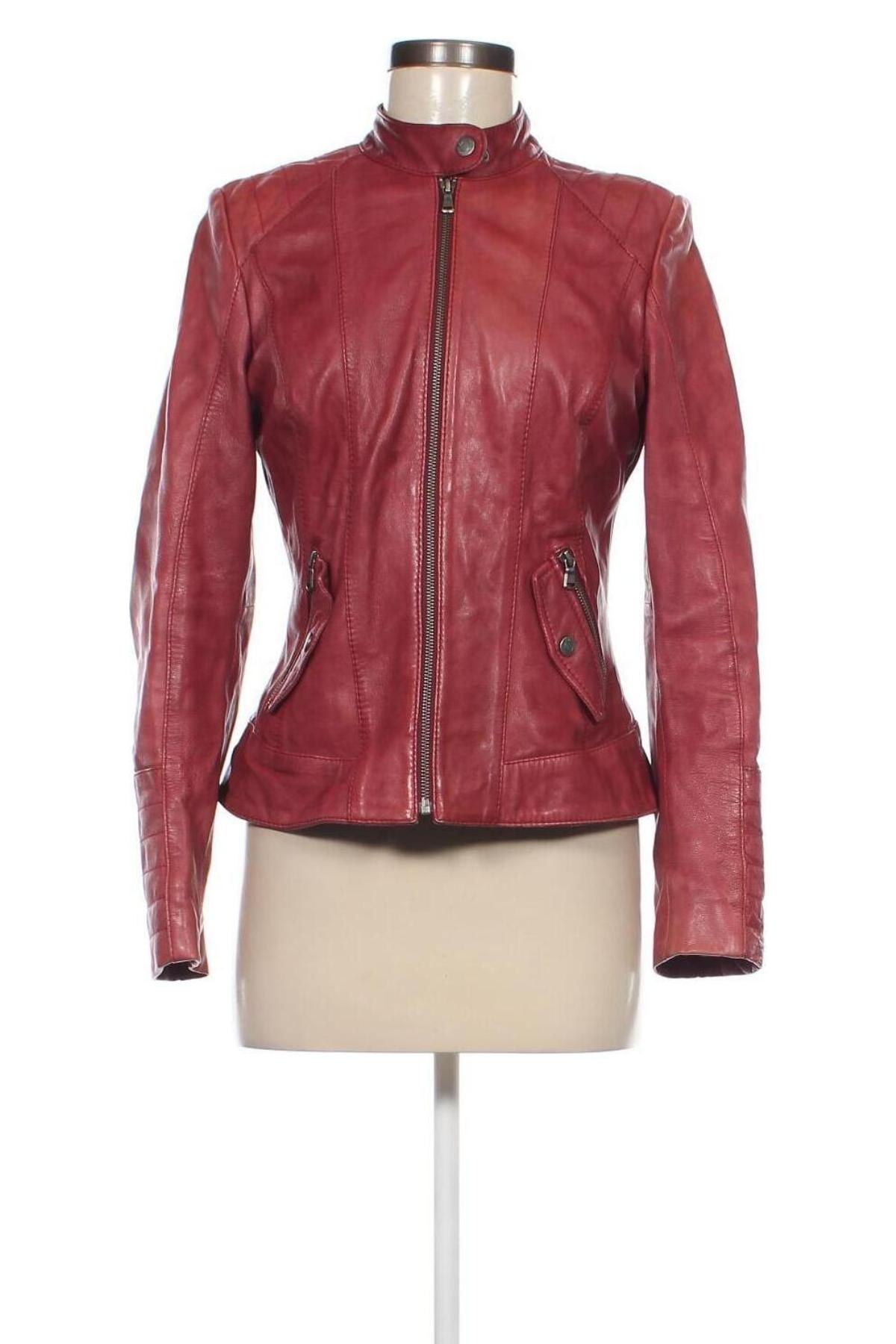 Damen Lederjacke Street One, Größe S, Farbe Rot, Preis 123,99 €