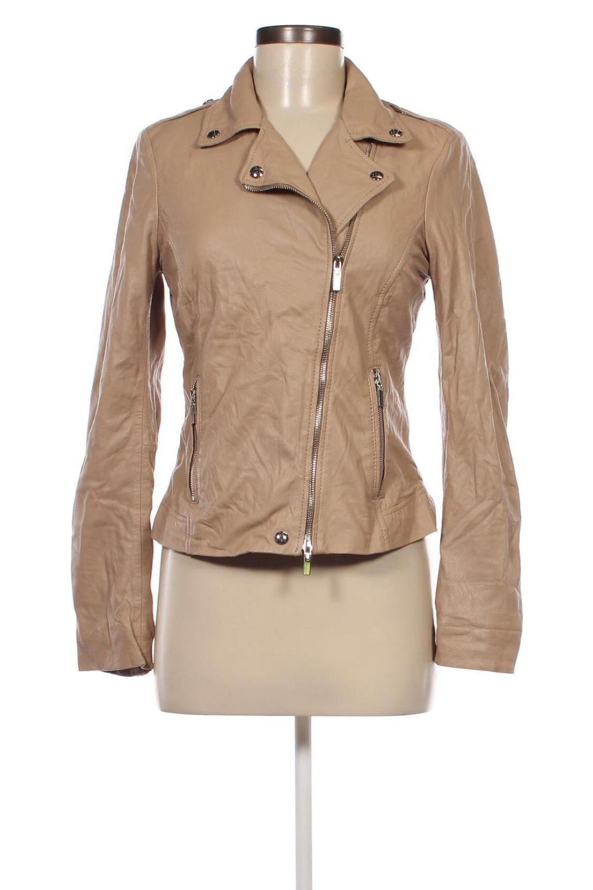 Damen Lederjacke Studio AR, Größe M, Farbe Beige, Preis 185,99 €