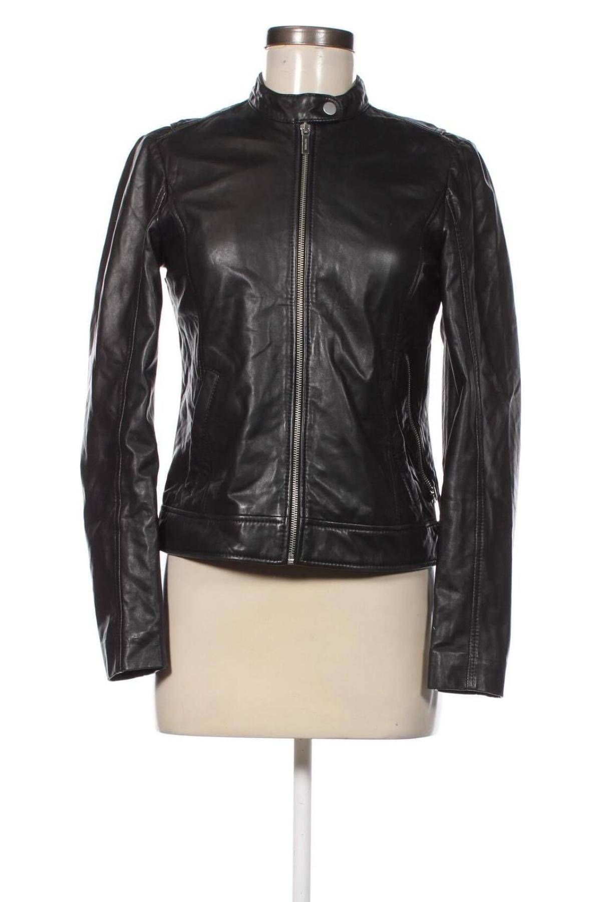 Geacă de piele pentru femei Tommy Hilfiger, Mărime XS, Culoare Negru, Preț 597,99 Lei