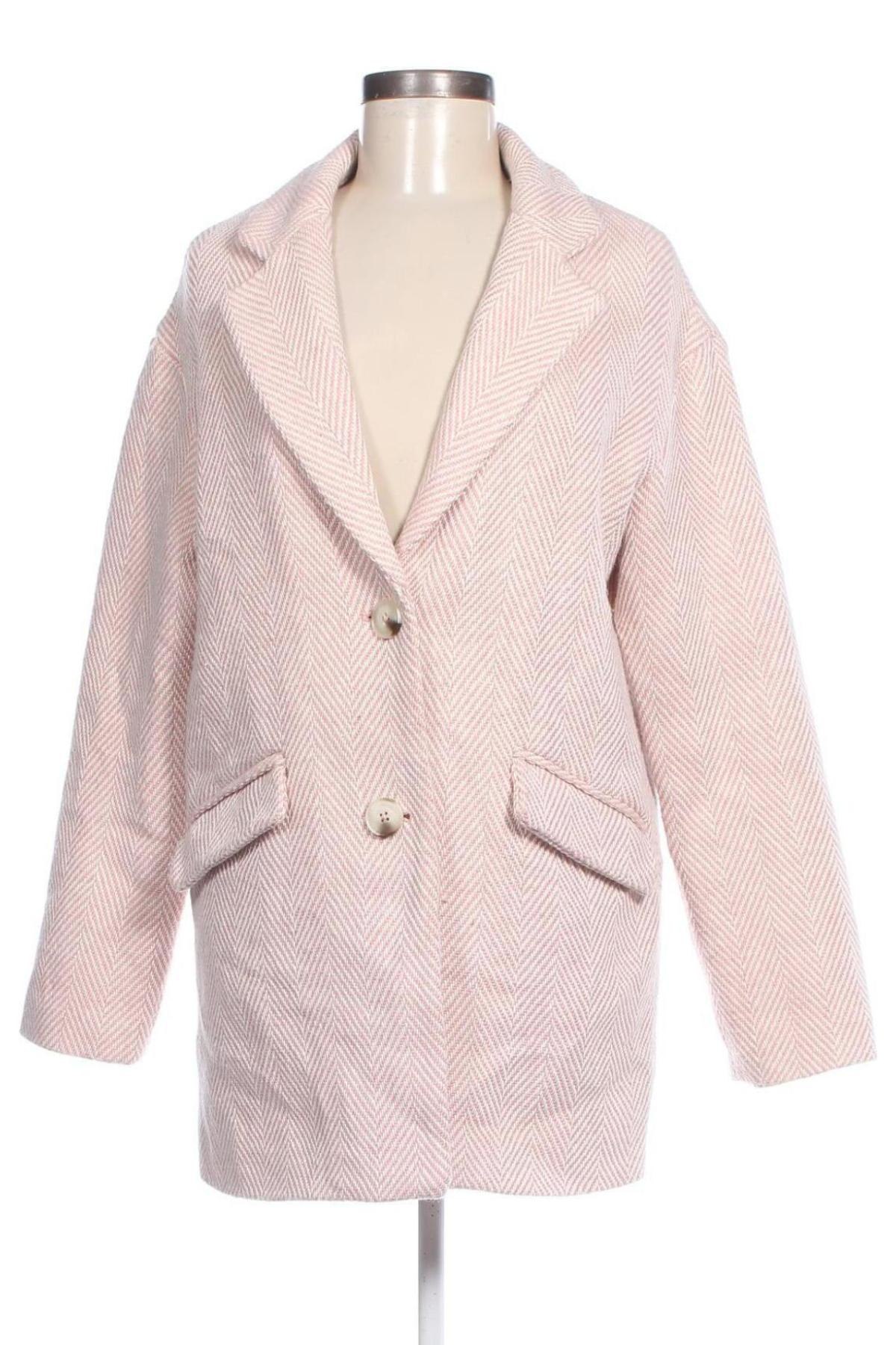 Damenmantel Bershka, Größe S, Farbe Rosa, Preis 33,99 €