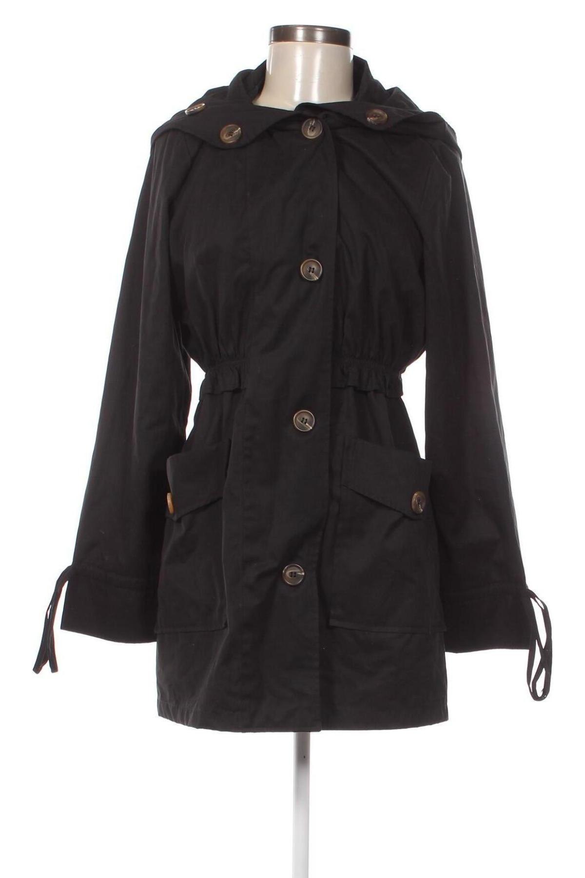 Trench de femei Cream, Mărime M, Culoare Negru, Preț 288,99 Lei