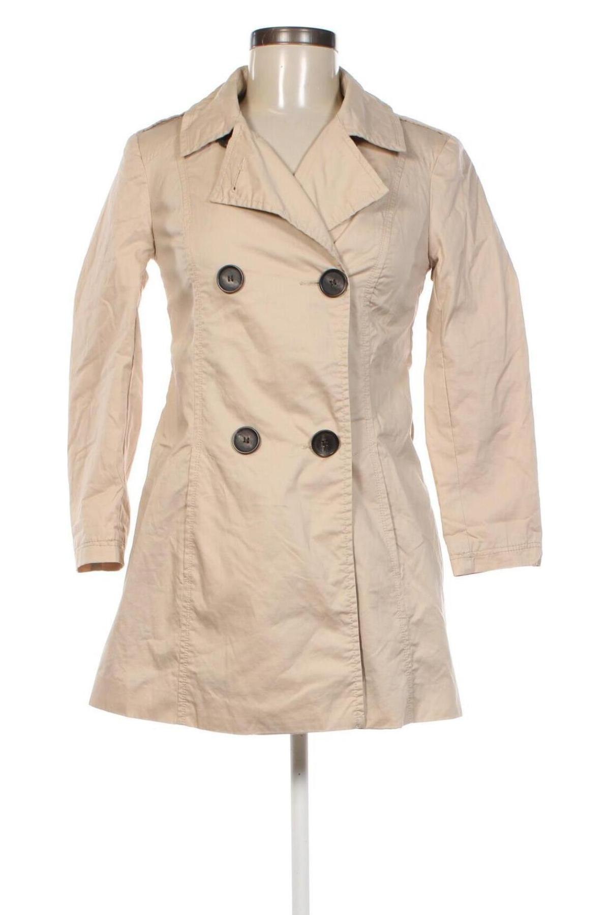 Damenmantel Stradivarius, Größe S, Farbe Beige, Preis € 16,99