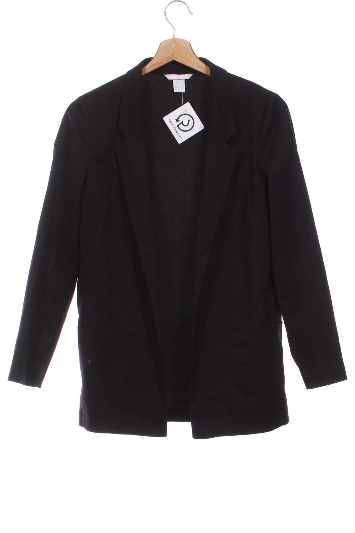 Damen Blazer H&M, Größe XS, Farbe Schwarz, Preis € 15,99