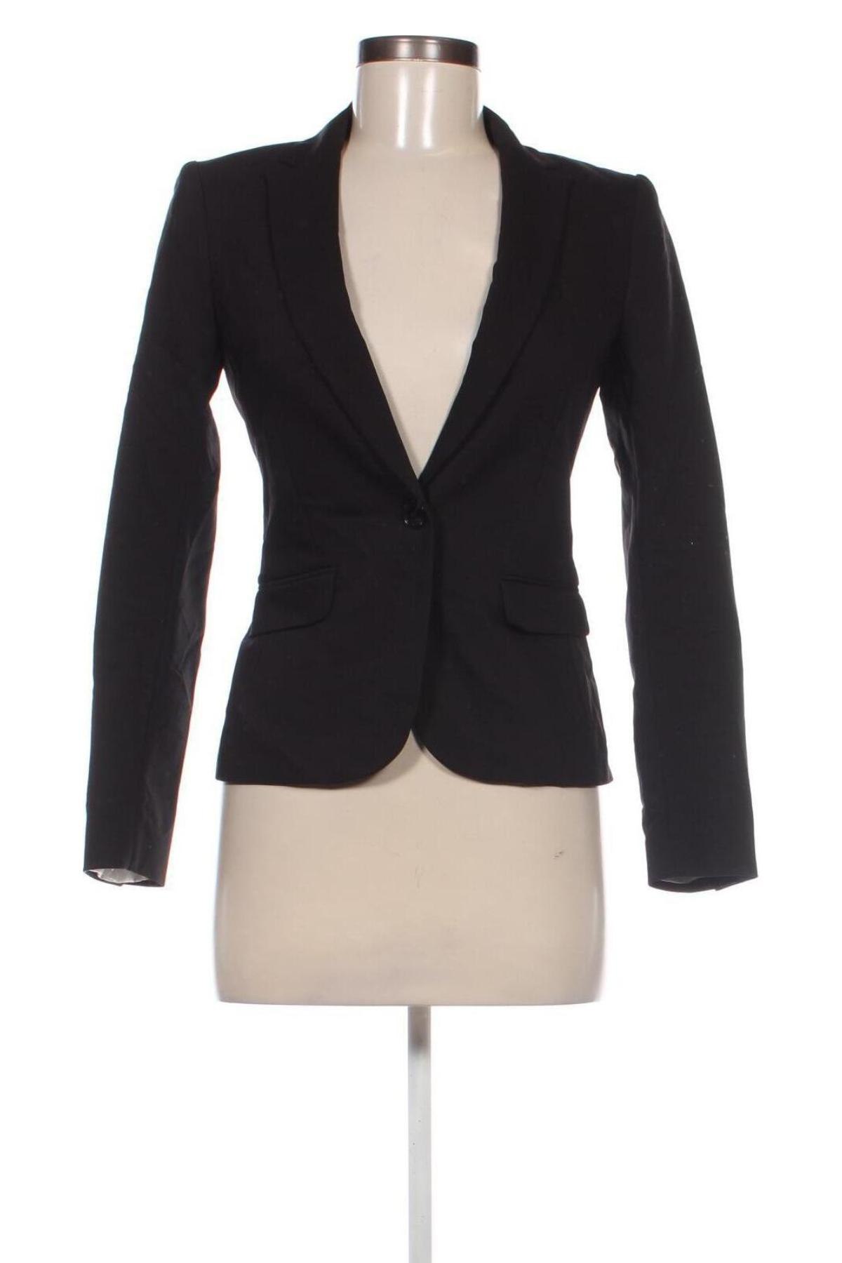 Damen Blazer H&M, Größe XS, Farbe Schwarz, Preis 33,99 €