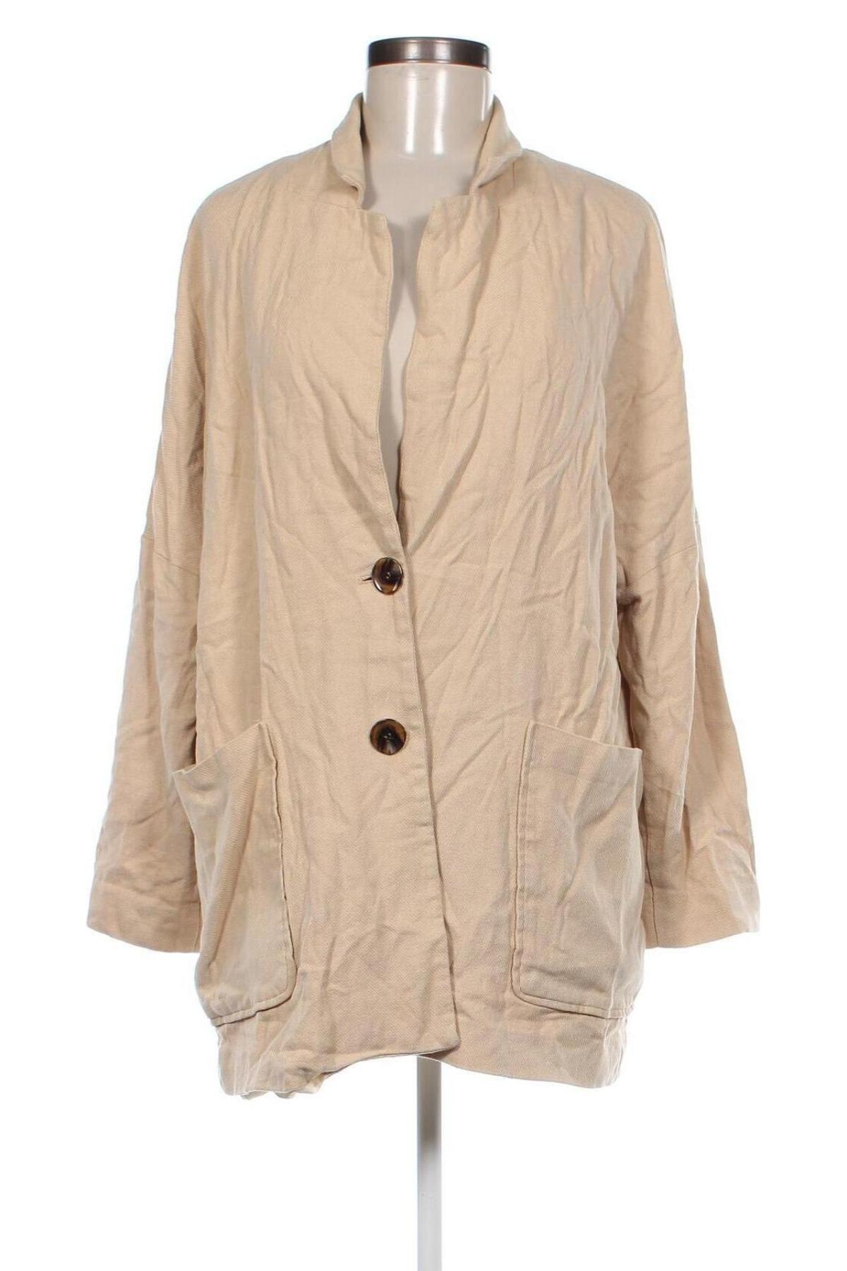 Damen Blazer H&M, Größe M, Farbe Beige, Preis 15,99 €