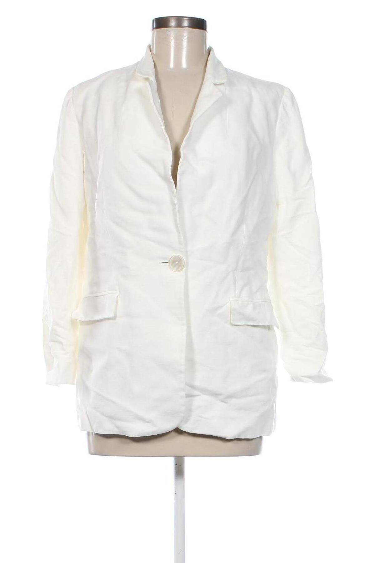 Damen Blazer Massimo Dutti, Größe M, Farbe Weiß, Preis 49,99 €