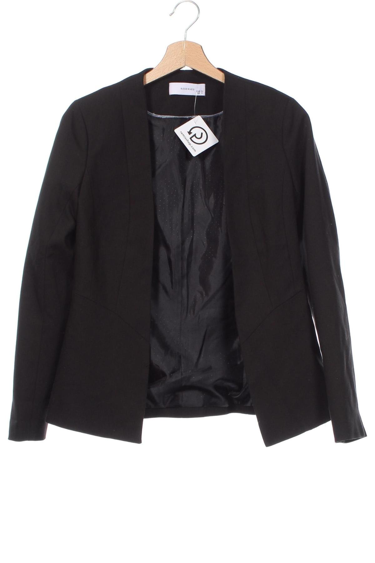 Damen Blazer Reserved, Größe XS, Farbe Schwarz, Preis € 15,99