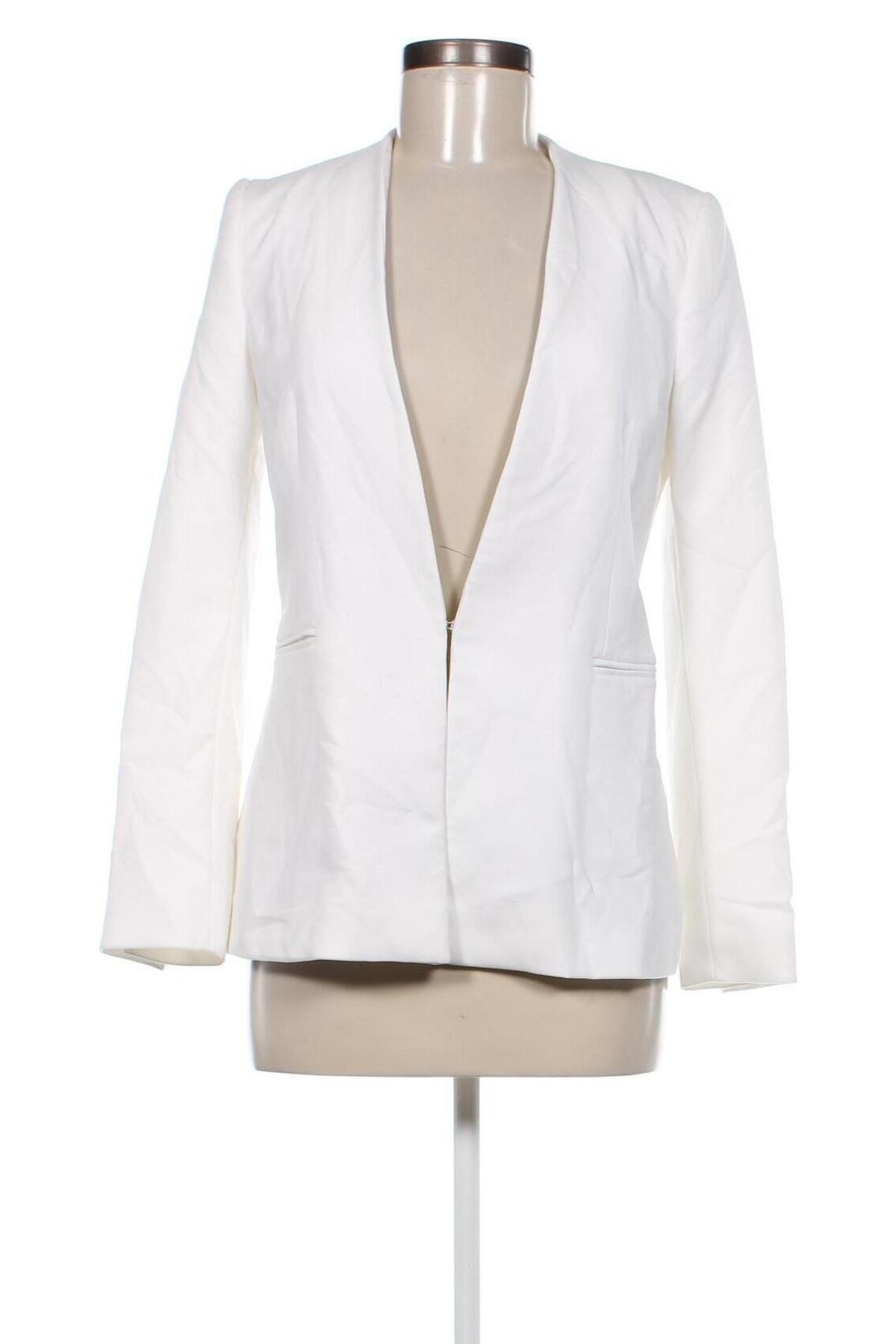 Damen Blazer Zara, Größe S, Farbe Weiß, Preis 33,99 €